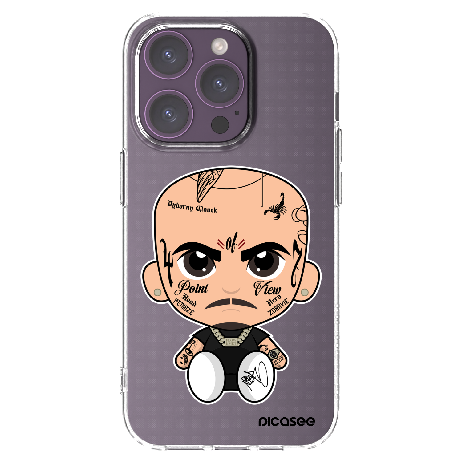 Picasee silikónový prehľadný obal pre Apple iPhone 14 Pro - Separ