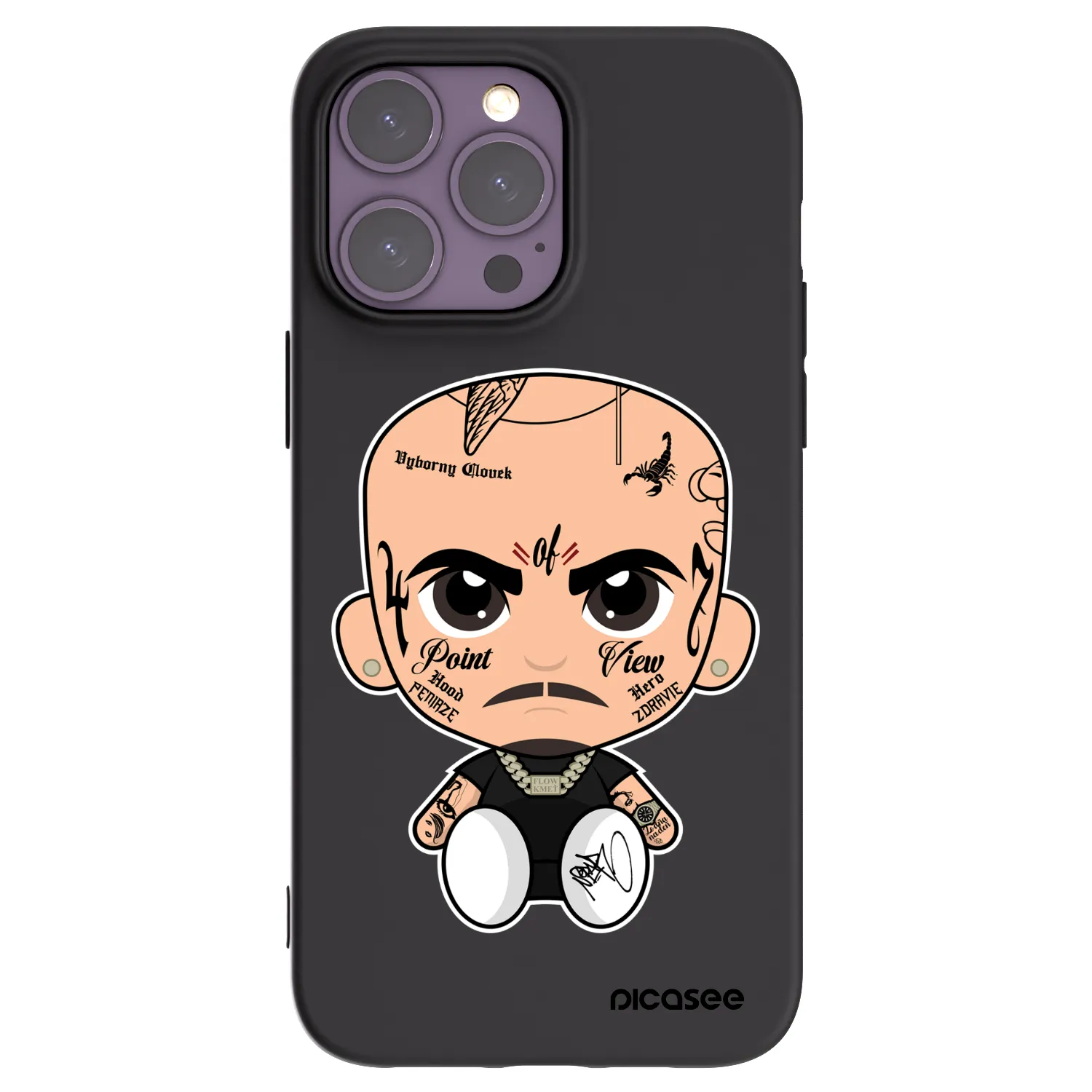 Picasee silikónový čierny obal pre Apple iPhone 14 Pro Max - Separ