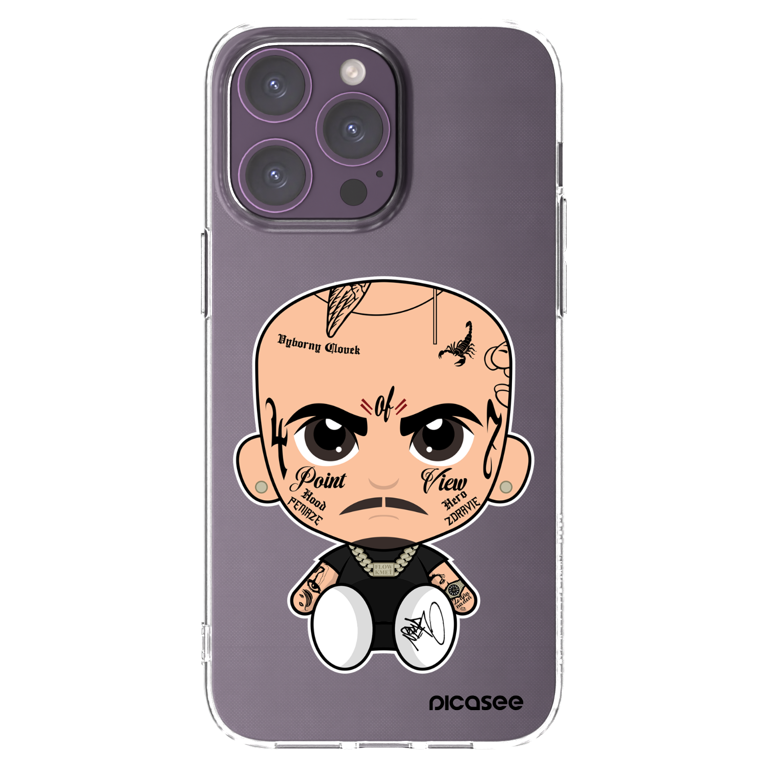 Picasee silikónový prehľadný obal pre Apple iPhone 14 Pro Max - Separ