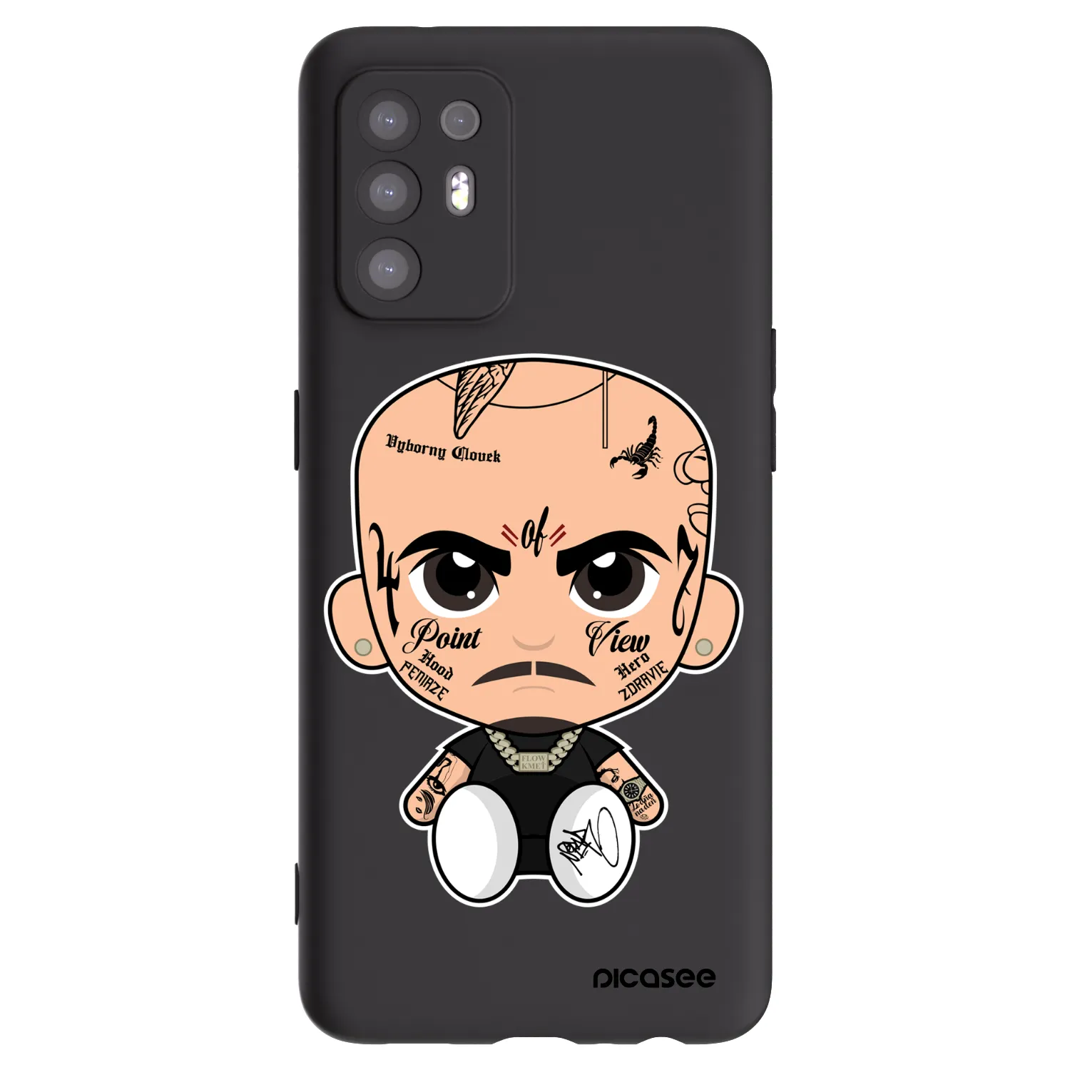 Picasee silikónový čierny obal pre OPPO A94 5G - Separ