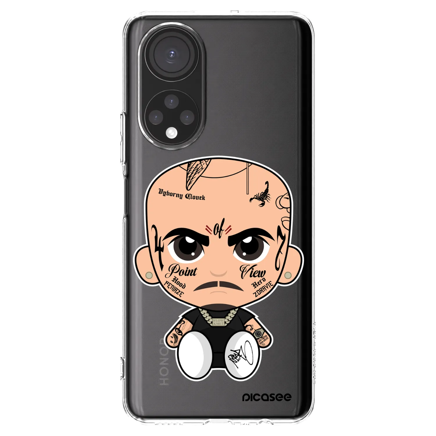 Picasee silikónový prehľadný obal pre Honor X7 - Separ