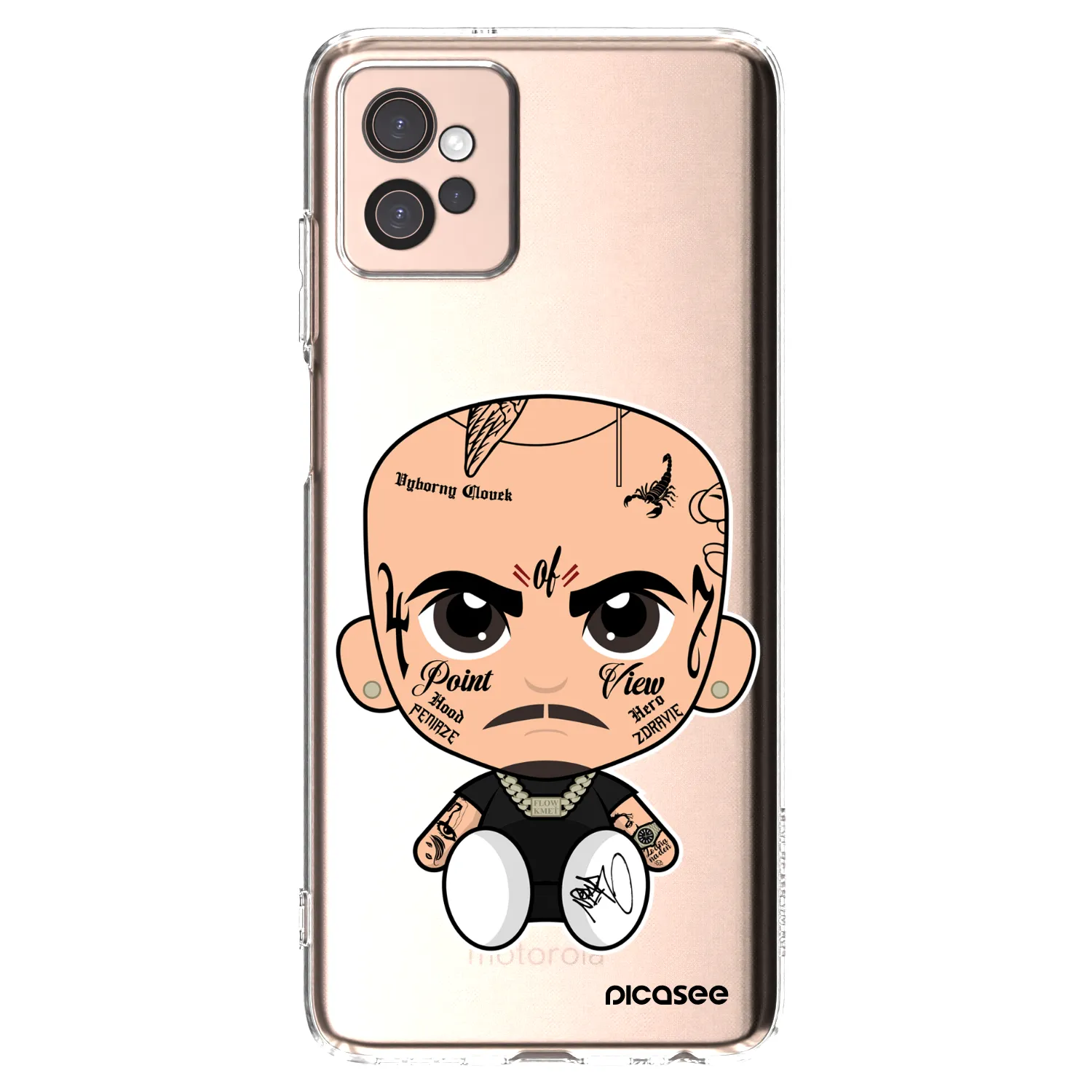 Picasee silikónový prehľadný obal pre Motorola Moto G32 - Separ