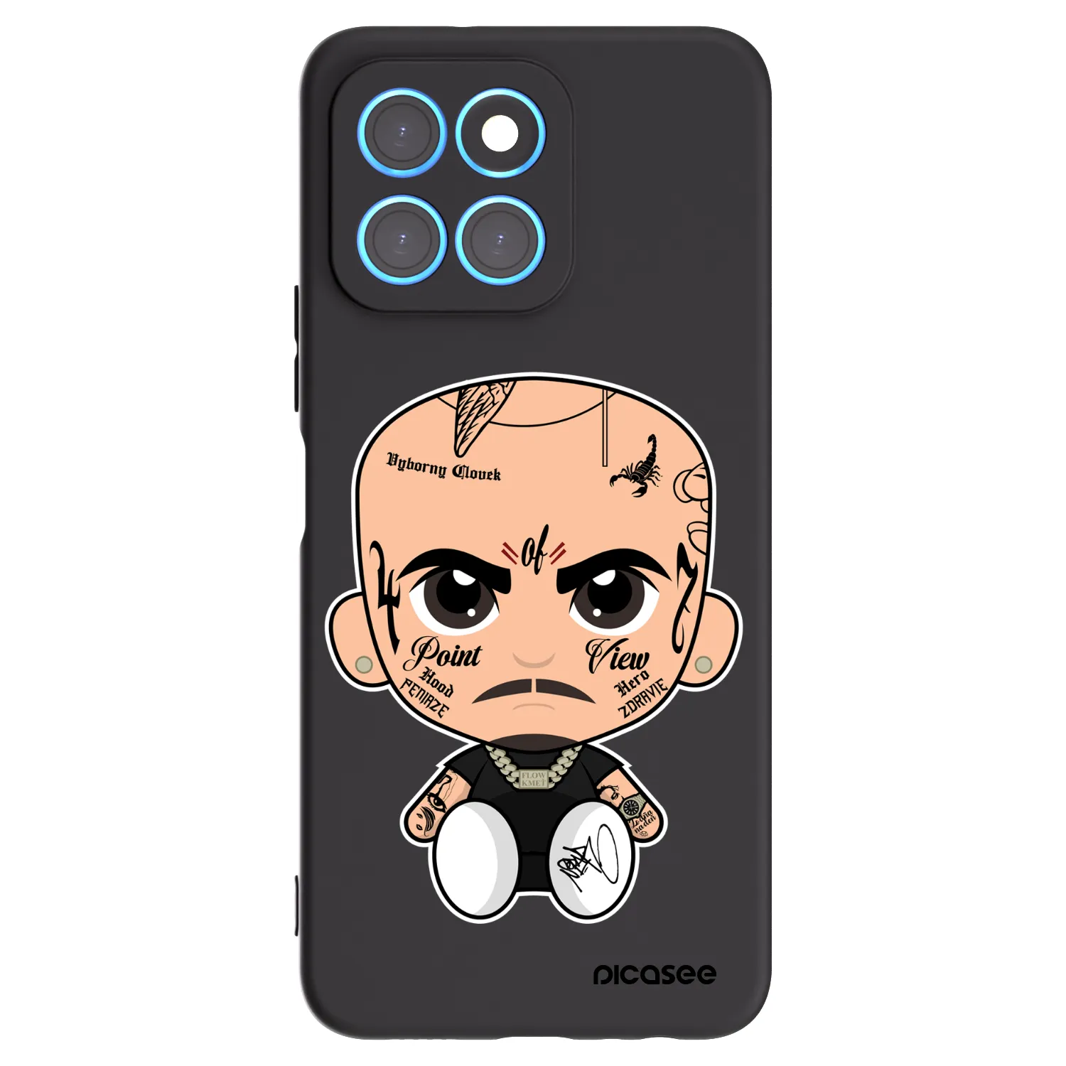 Picasee silikónový čierny obal pre Honor X6 - Separ
