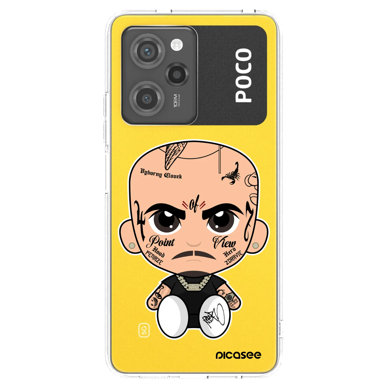 Picasee silikónový prehľadný obal pre Xiaomi Poco X5 Pro - Separ