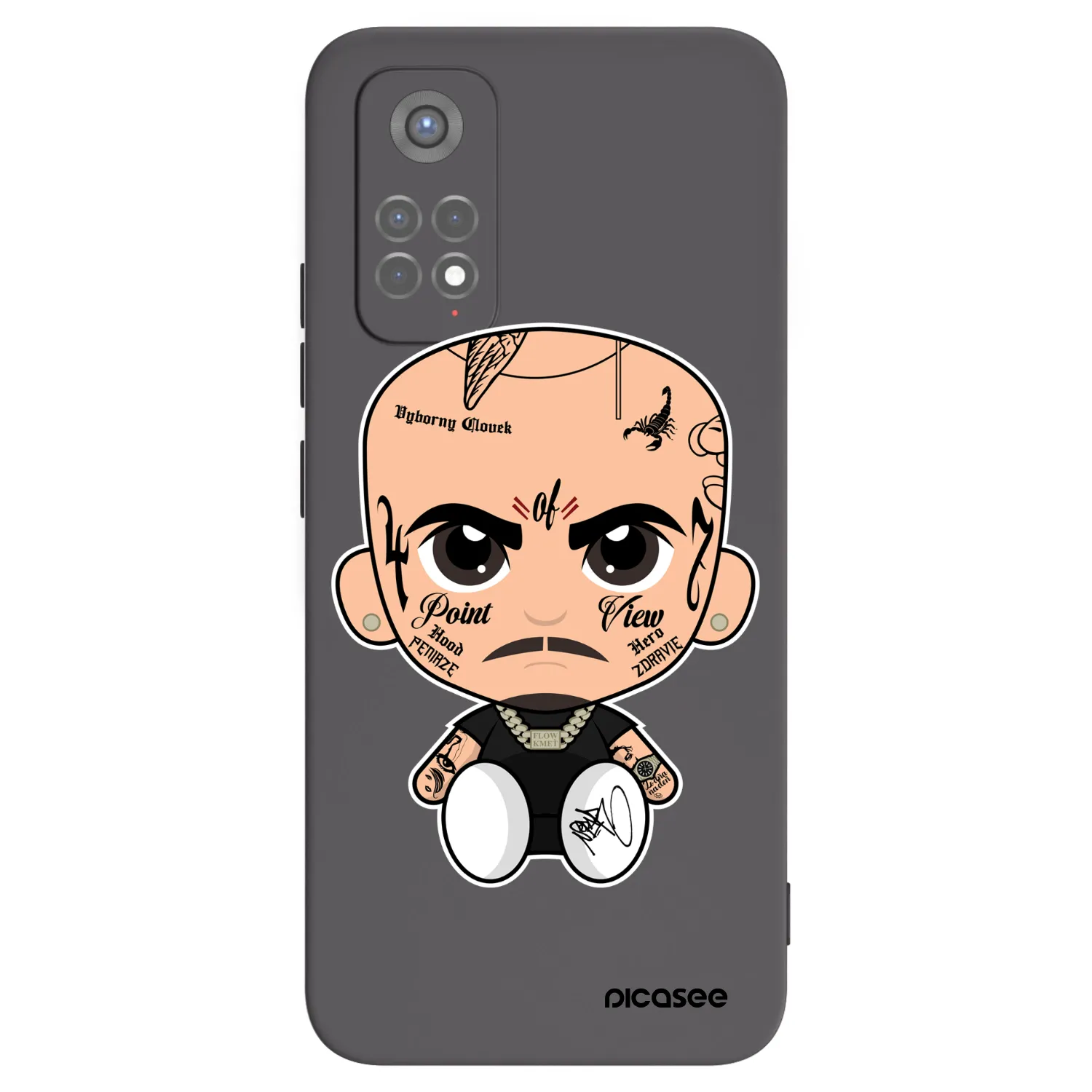 Picasee silikónový čierny obal pre Xiaomi Redmi Note 11S 5G - Separ