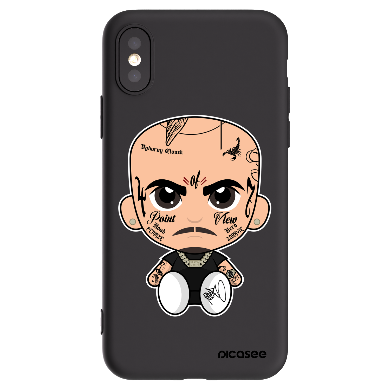 Silikónový čierny obal pre Apple iPhone X/XS - Separ