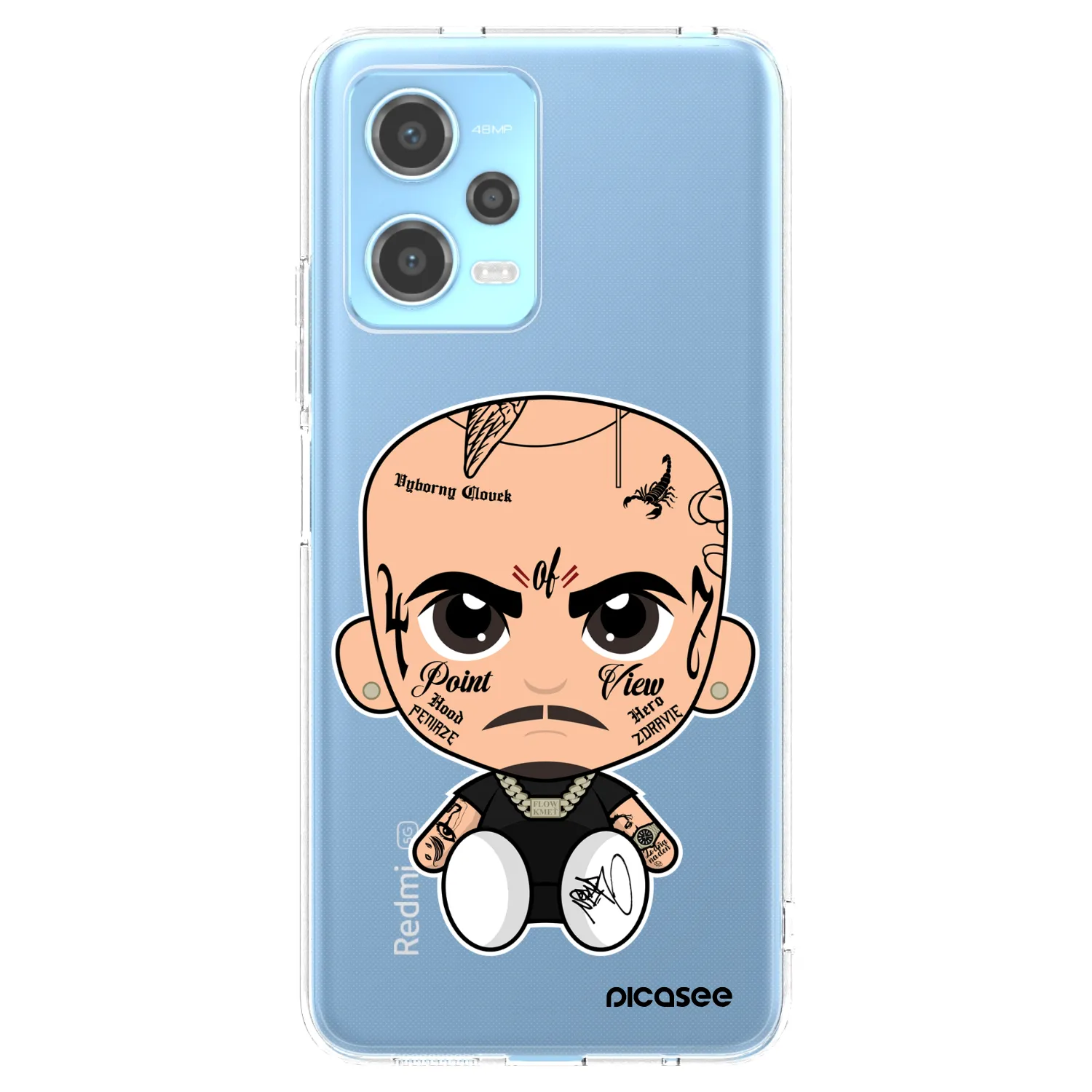 Picasee silikónový prehľadný obal pre Xiaomi Redmi Note 12 5G - Separ