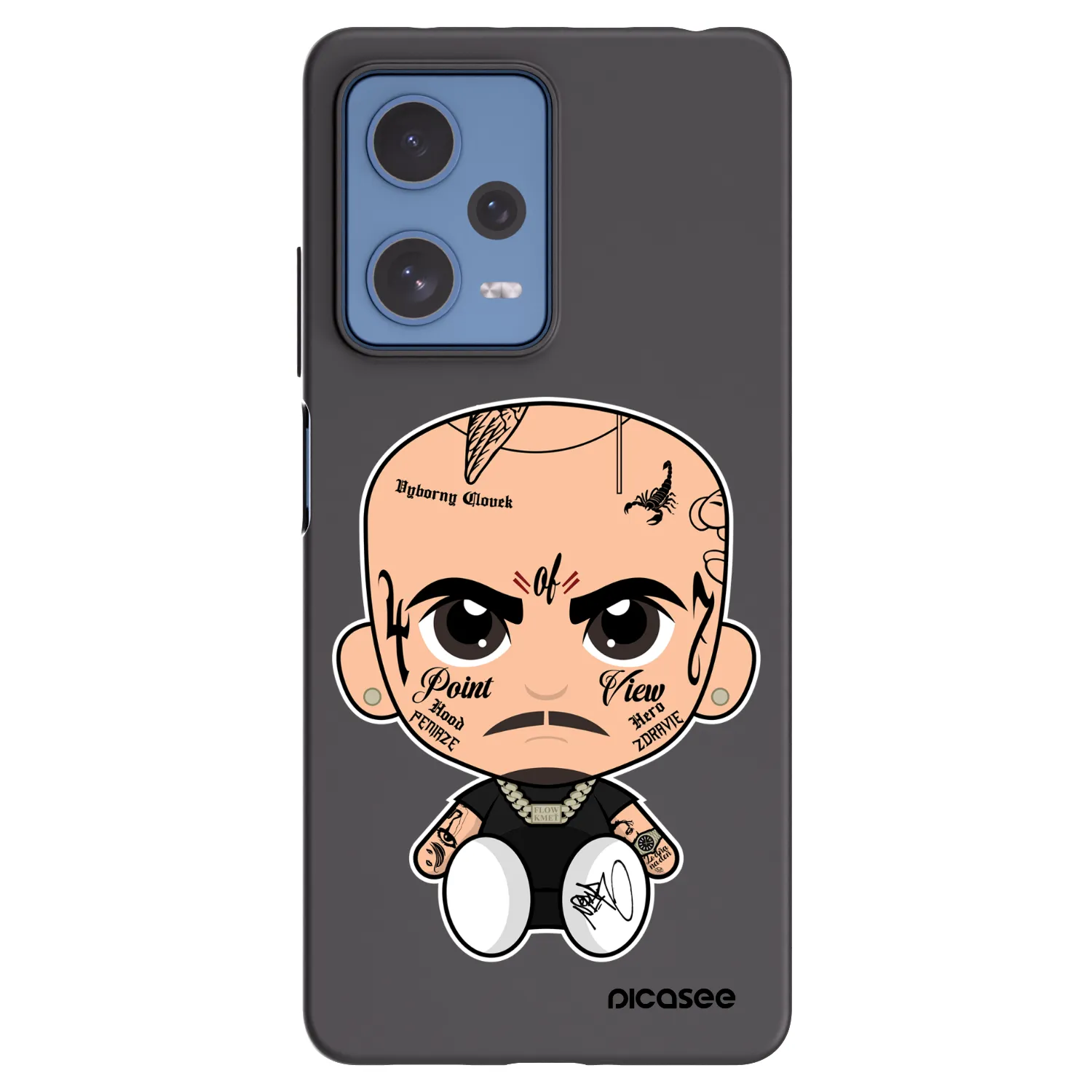 Picasee silikónový čierny obal pre Xiaomi Redmi Note 12 Pro 5G - Separ