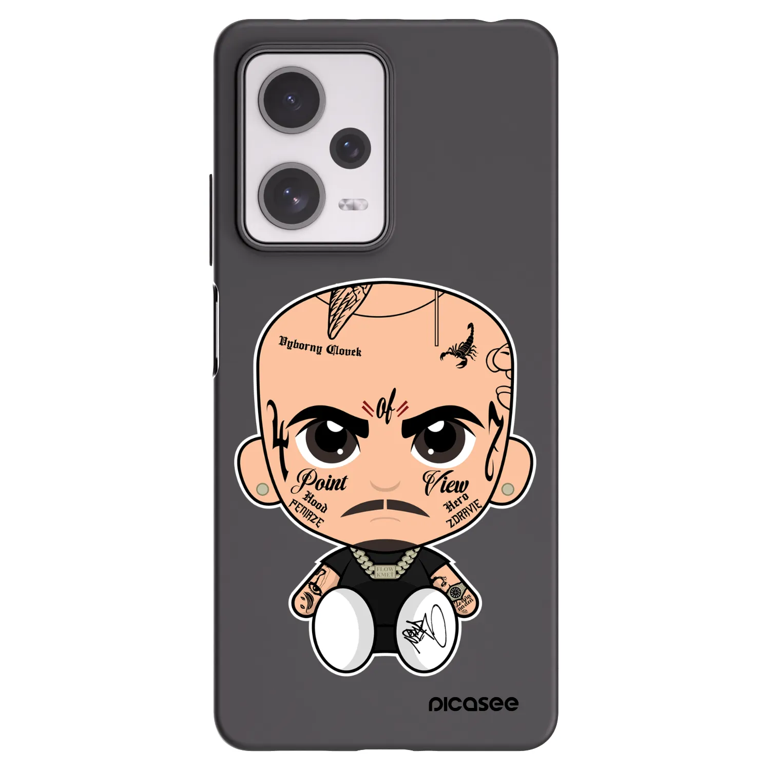 Picasee silikónový čierny obal pre Xiaomi Redmi Note 12 Pro+ 5G - Separ