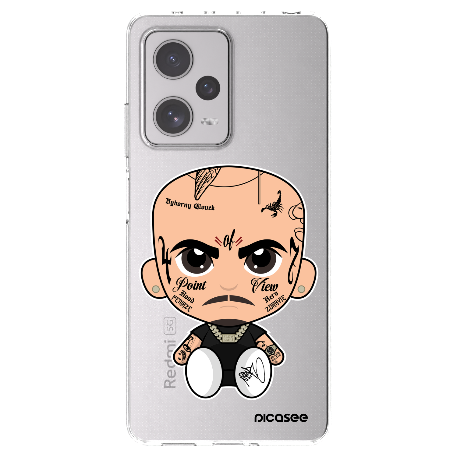 Picasee silikónový prehľadný obal pre Xiaomi Redmi Note 12 Pro+ 5G - Separ