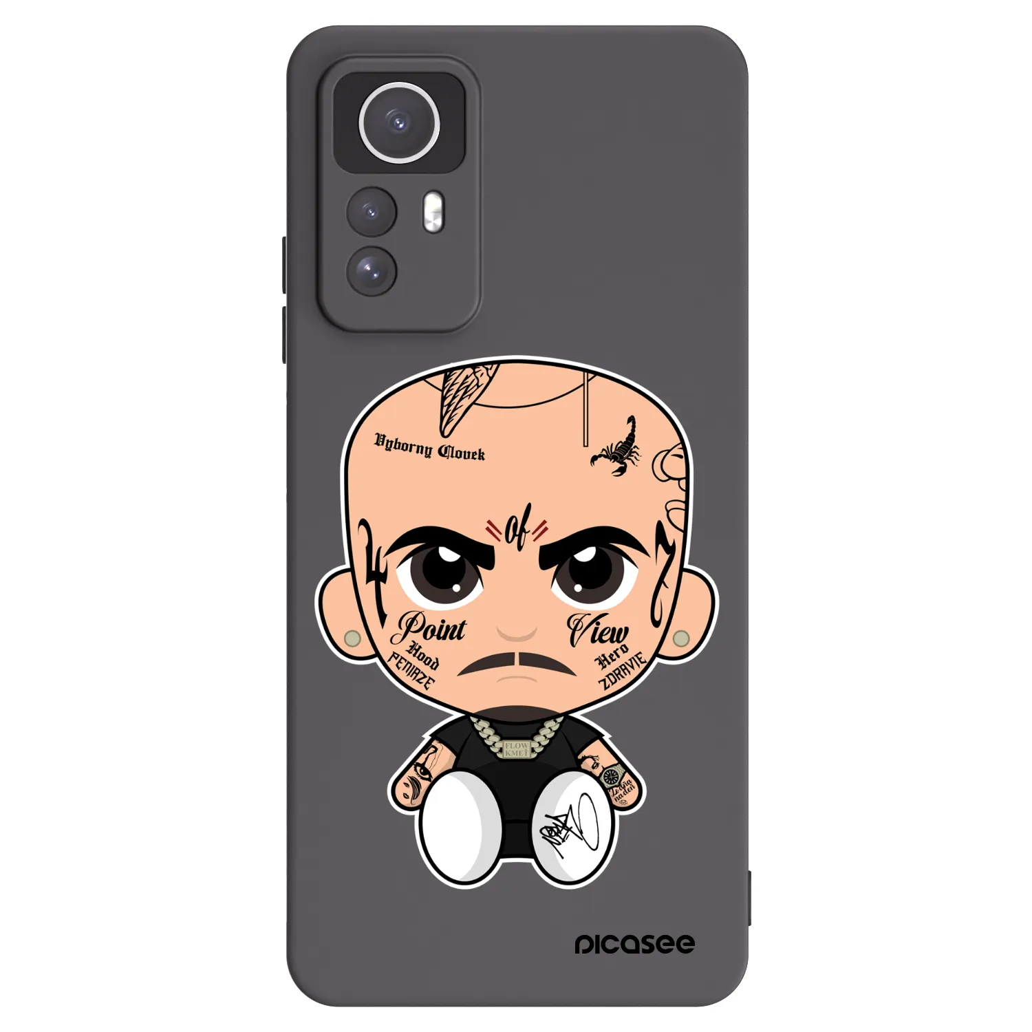 Picasee silikónový čierny obal pre Xiaomi Redmi Note 12S - Separ