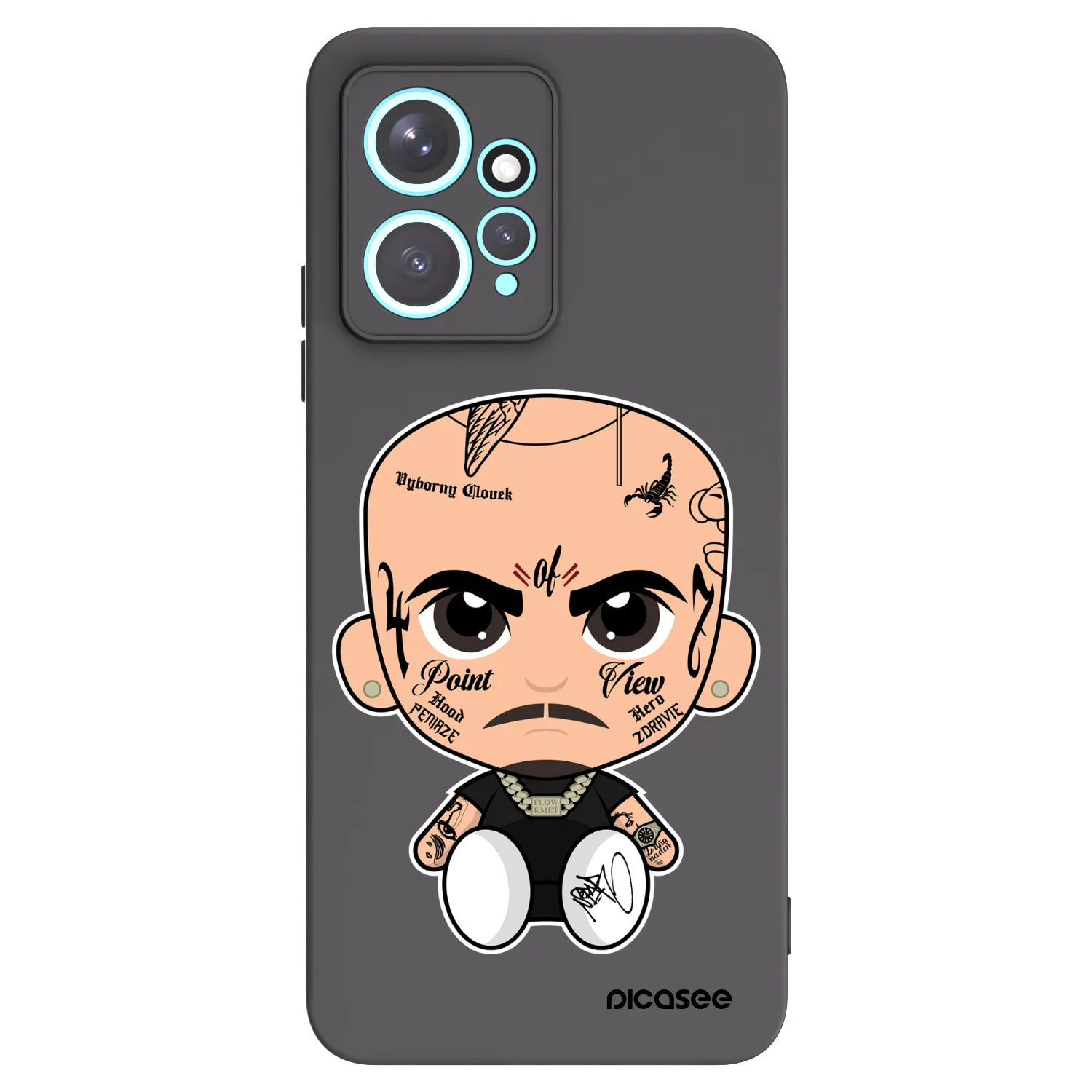 Picasee silikónový čierny obal pre Xiaomi Redmi Note 12 4G - Separ