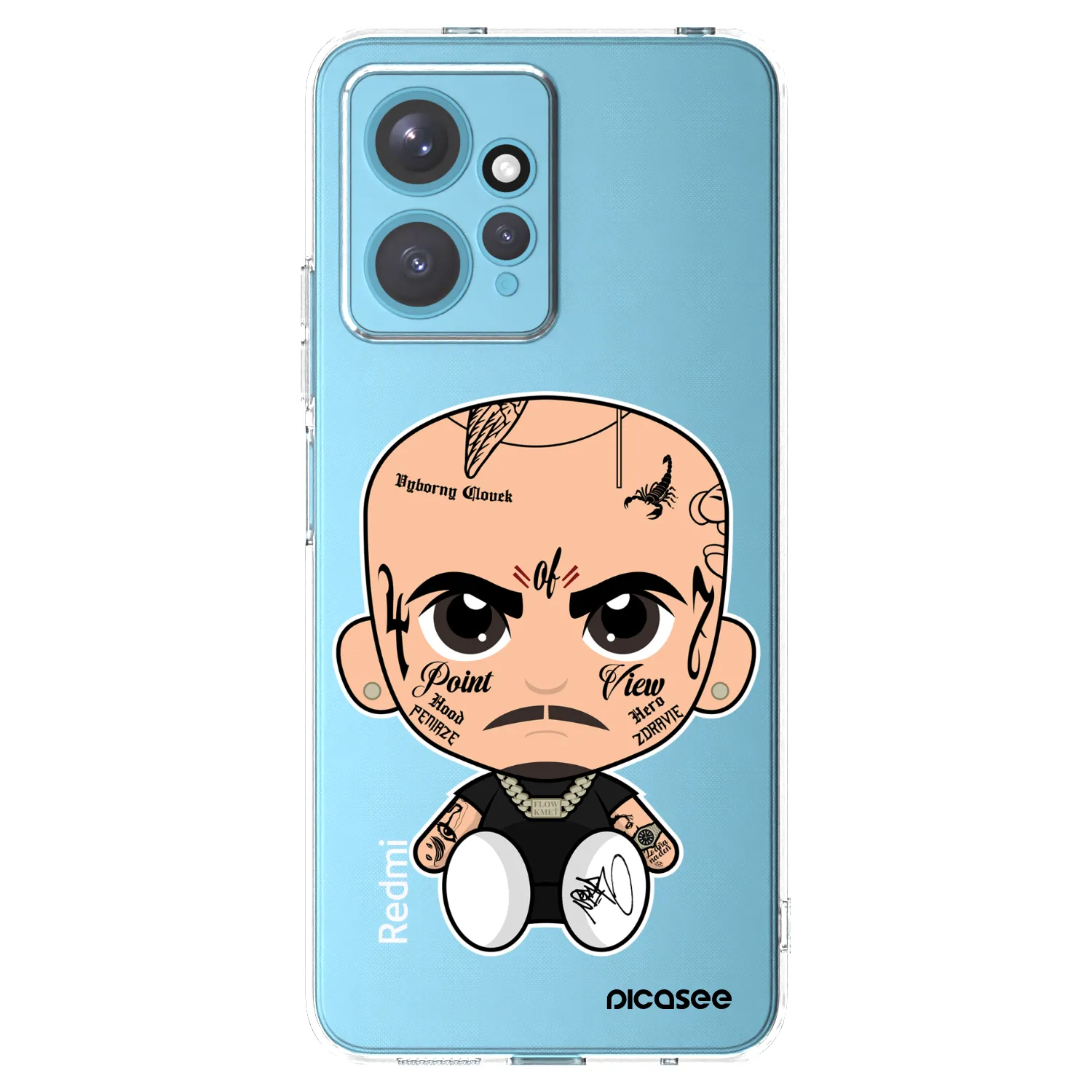 Picasee silikónový prehľadný obal pre Xiaomi Redmi Note 12 4G - Separ