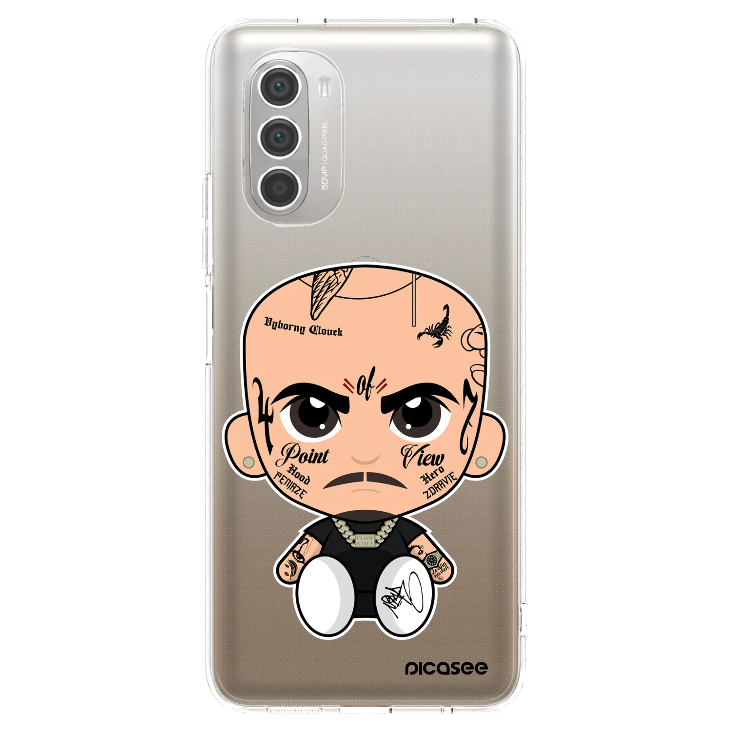 Picasee silikónový prehľadný obal pre Motorola Moto G51 - Separ