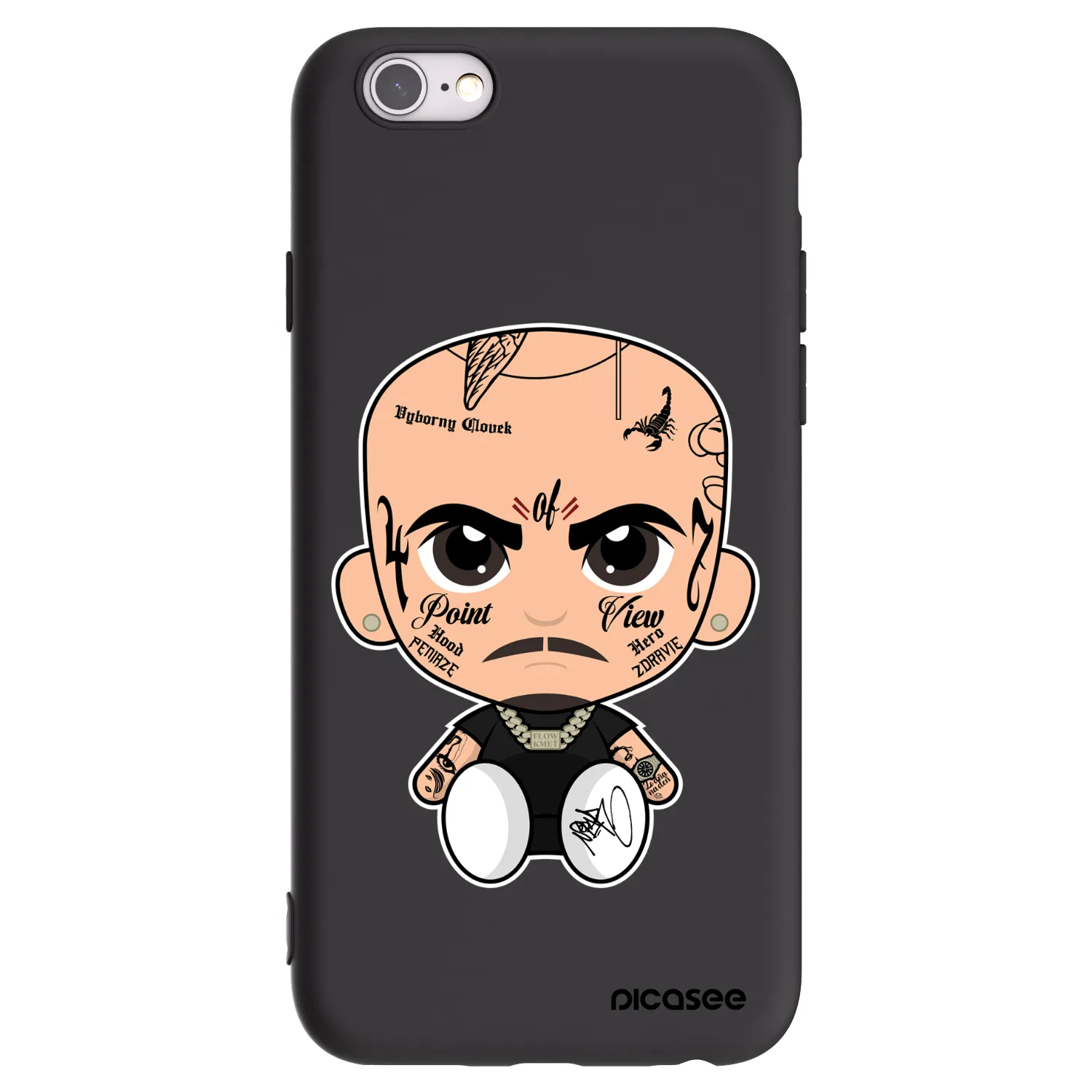 Picasee silikónový čierny obal pre Apple iPhone 6/6S - Separ