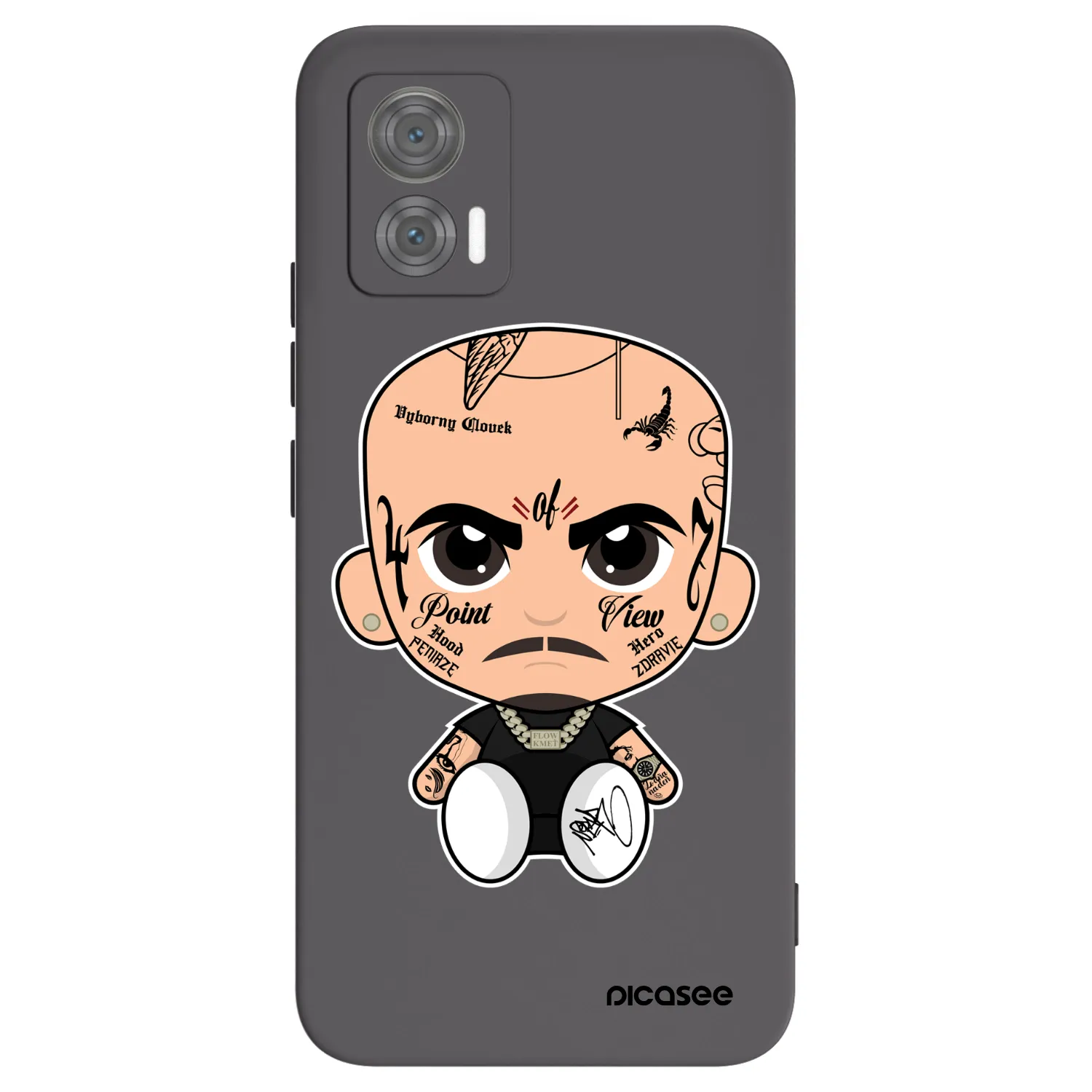 Picasee silikónový čierny obal pre Motorola Edge 30 Neo - Separ