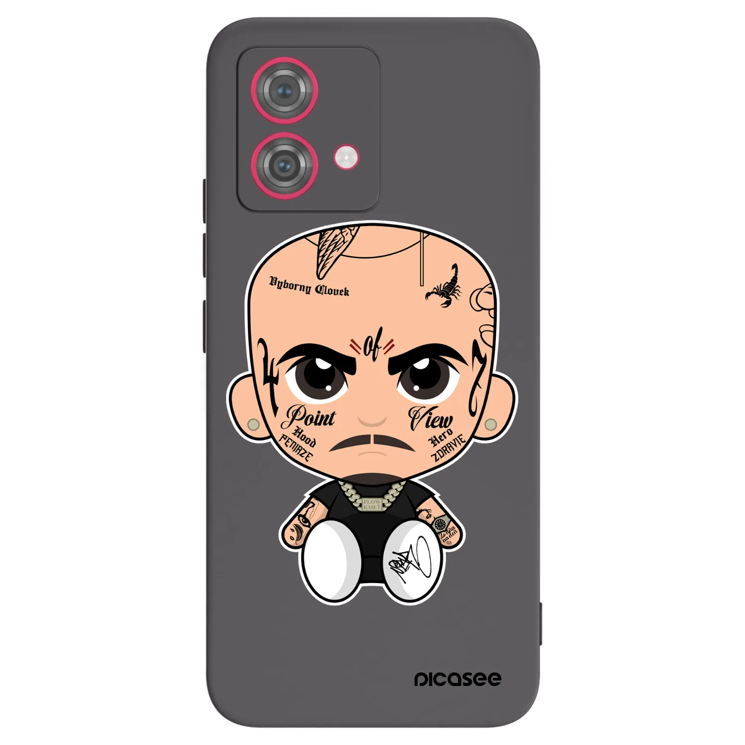 Silikónový čierny obal pre Motorola Moto G84 5G - Separ