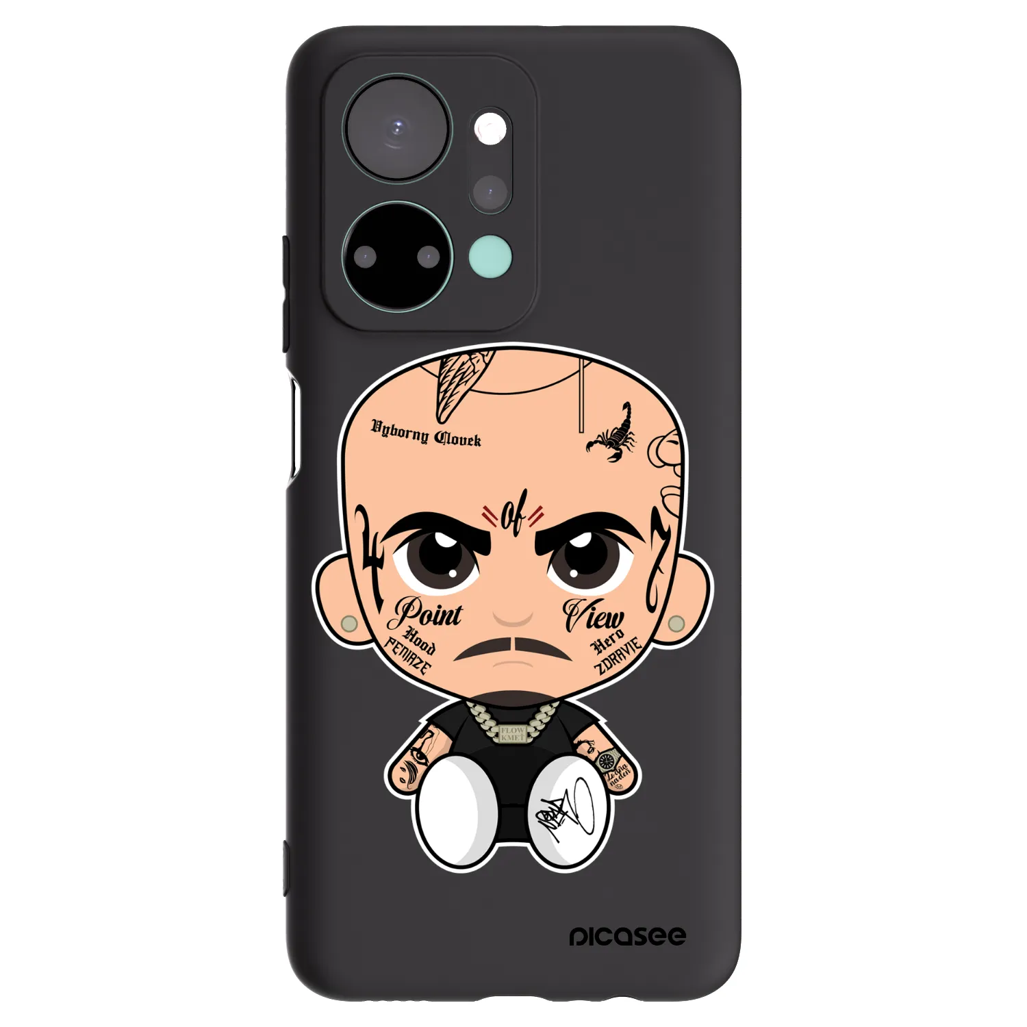 Picasee silikónový čierny obal pre Honor X7a - Separ
