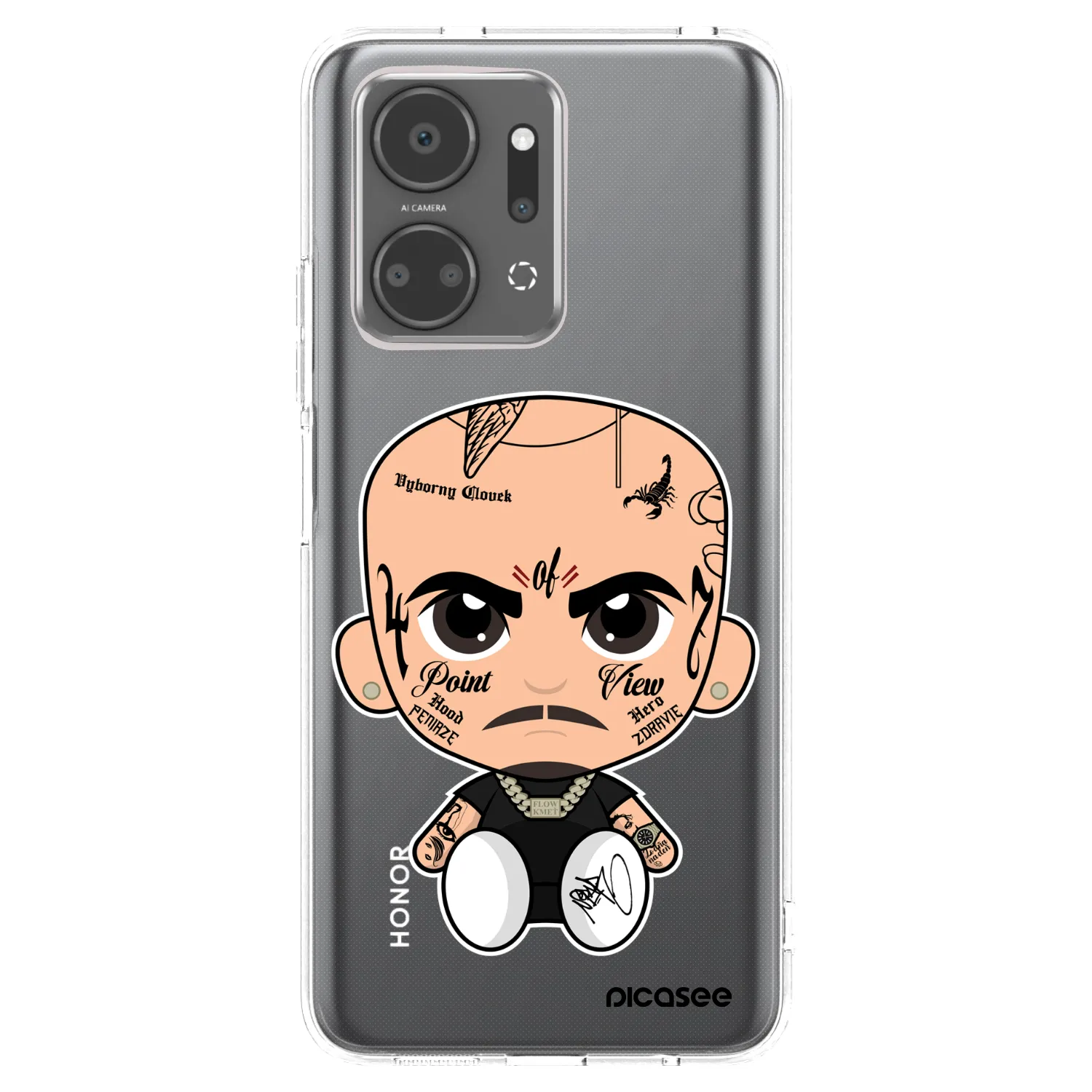 Picasee silikónový prehľadný obal pre Honor X7a - Separ