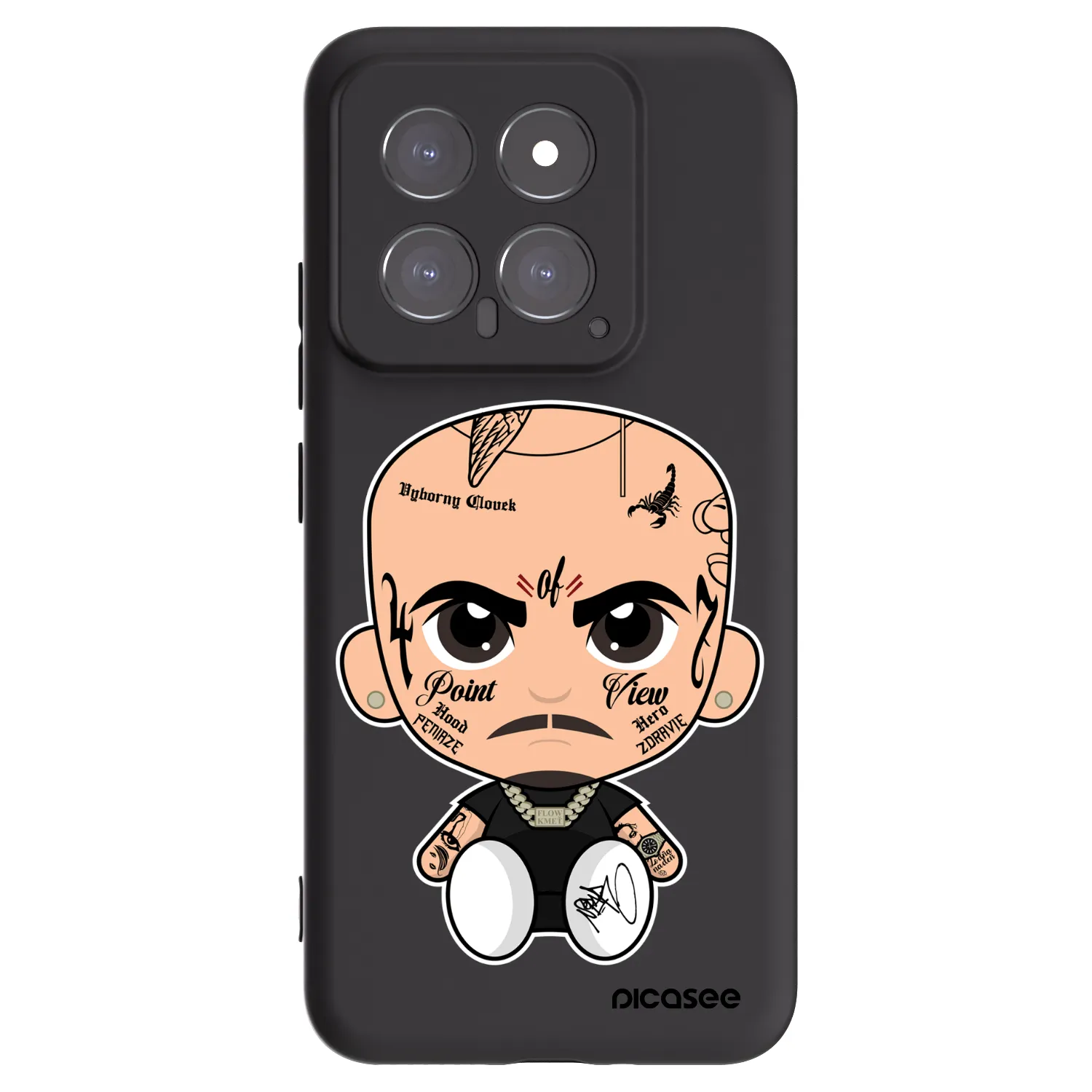 Picasee silikónový čierny obal pre Xiaomi 14 - Separ