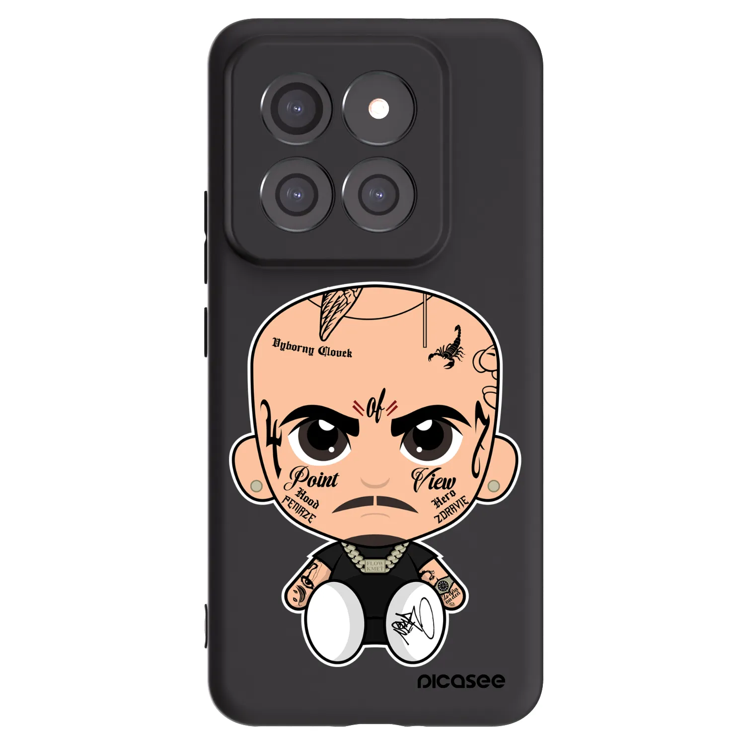 Picasee silikónový čierny obal pre Xiaomi 14 Pro - Separ