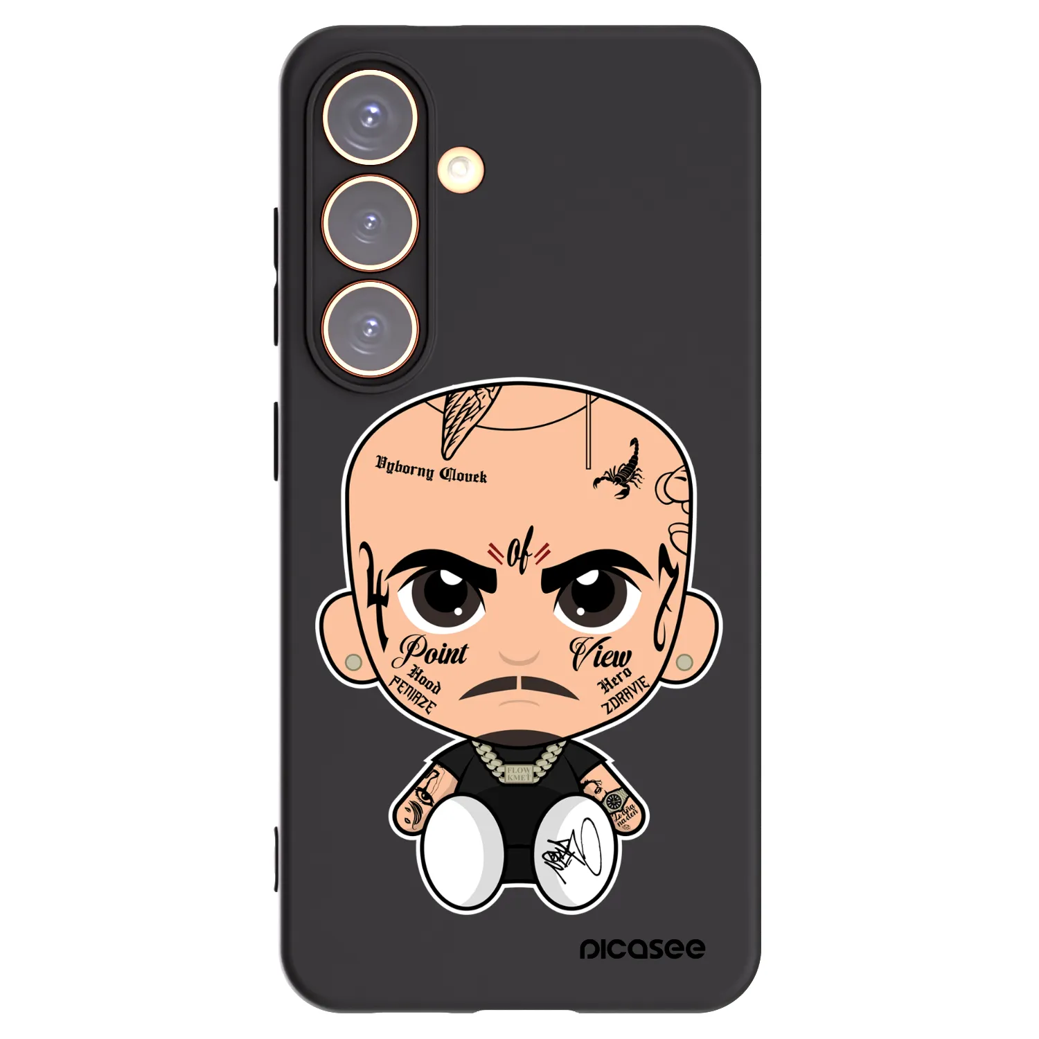 Picasee silikónový čierny obal pre Samsung Galaxy S24 S921B 5G - Separ
