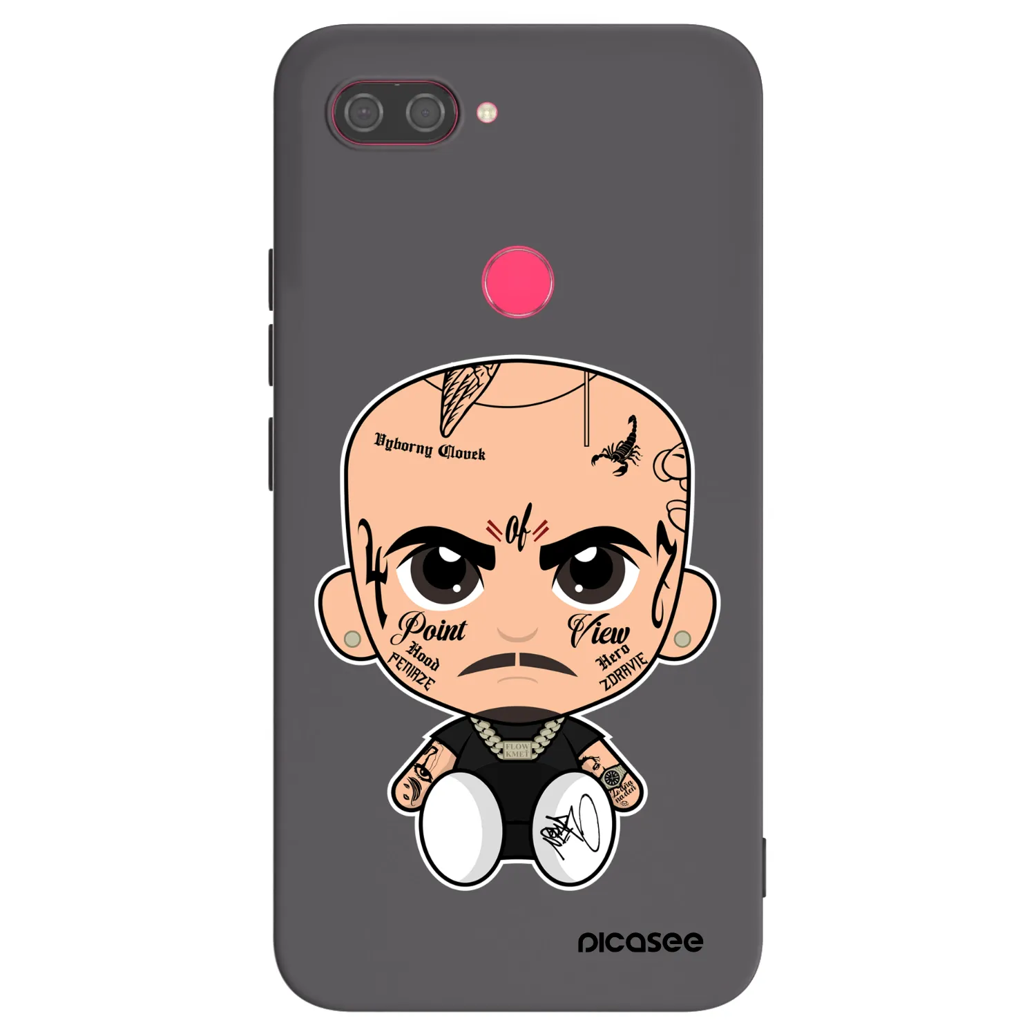 Picasee silikónový čierny obal pre Xiaomi Mi 8 Lite - Separ