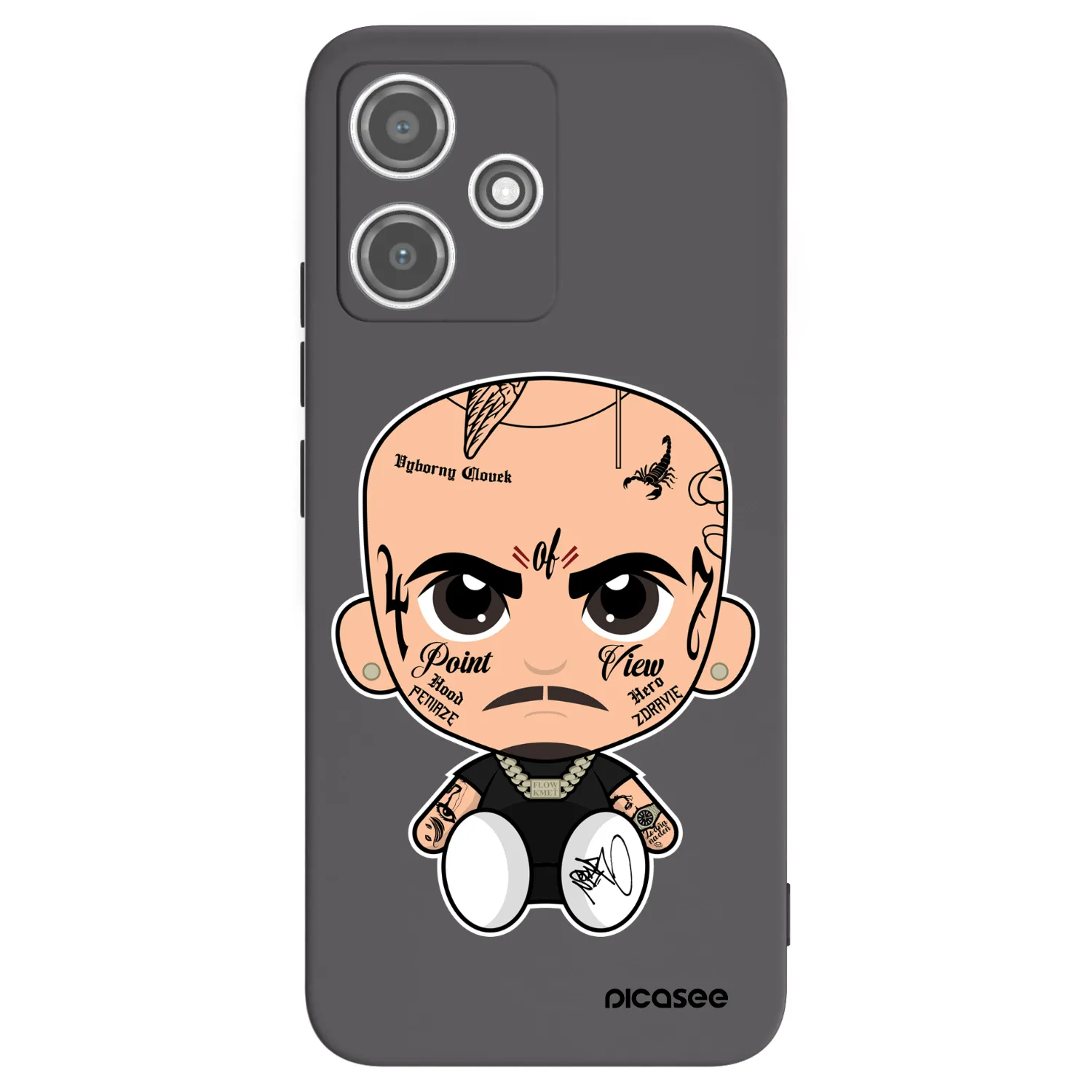 Picasee silikónový čierny obal pre Xiaomi Redmi 12 5G - Separ