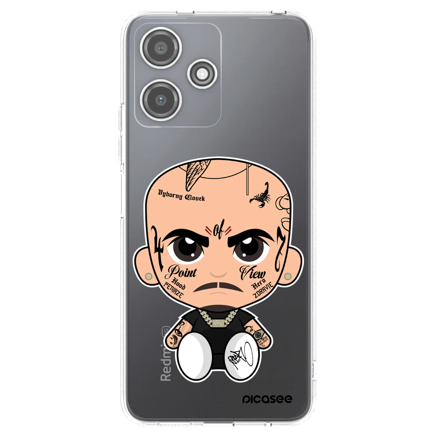 Picasee silikónový prehľadný obal pre Xiaomi Redmi 12 5G - Separ