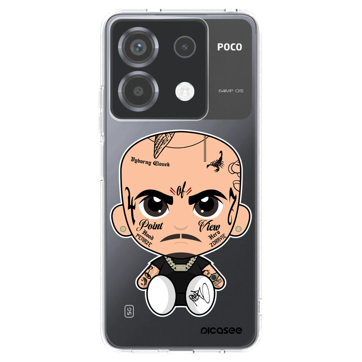 Picasee silikónový prehľadný obal pre Xiaomi Poco X6 - Separ