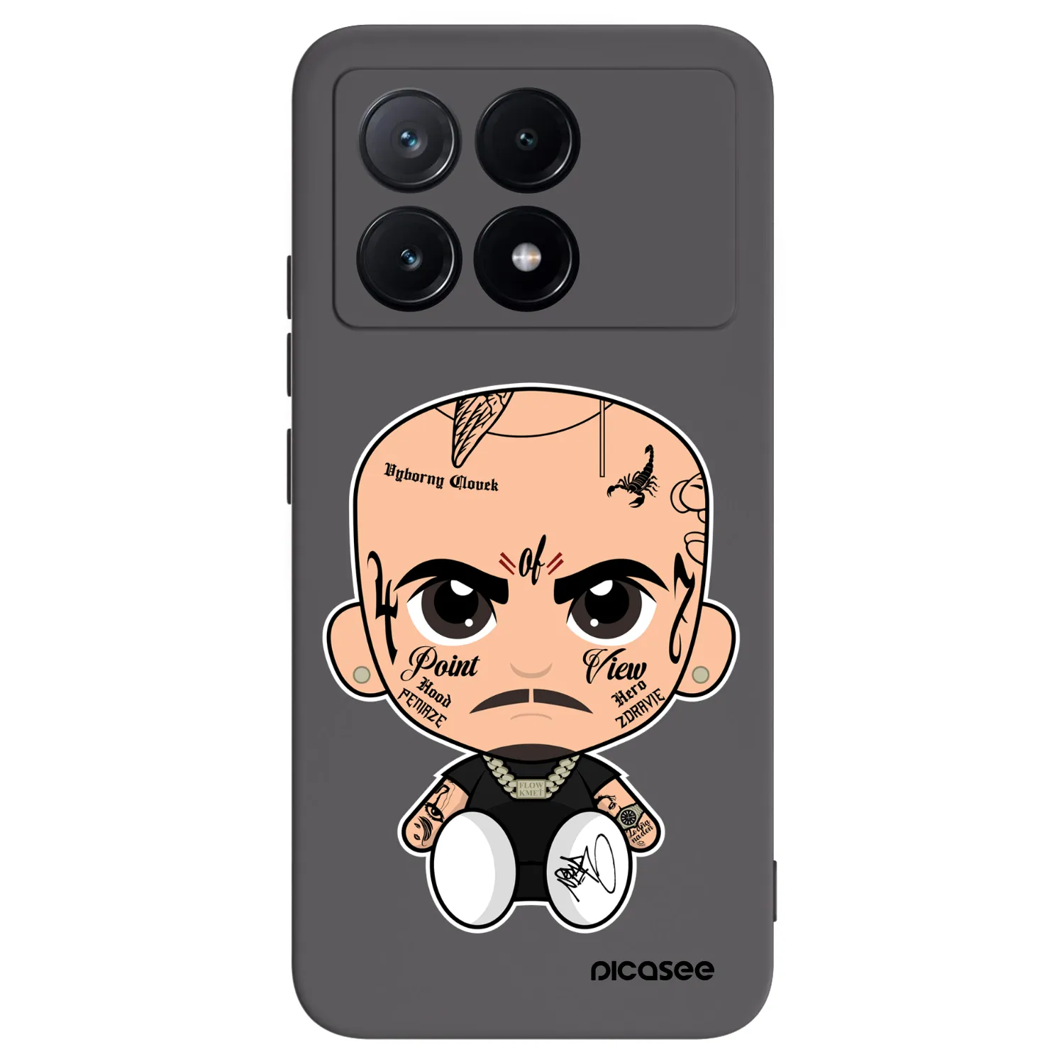 Picasee silikónový čierny obal pre Xiaomi Poco X6 Pro - Separ