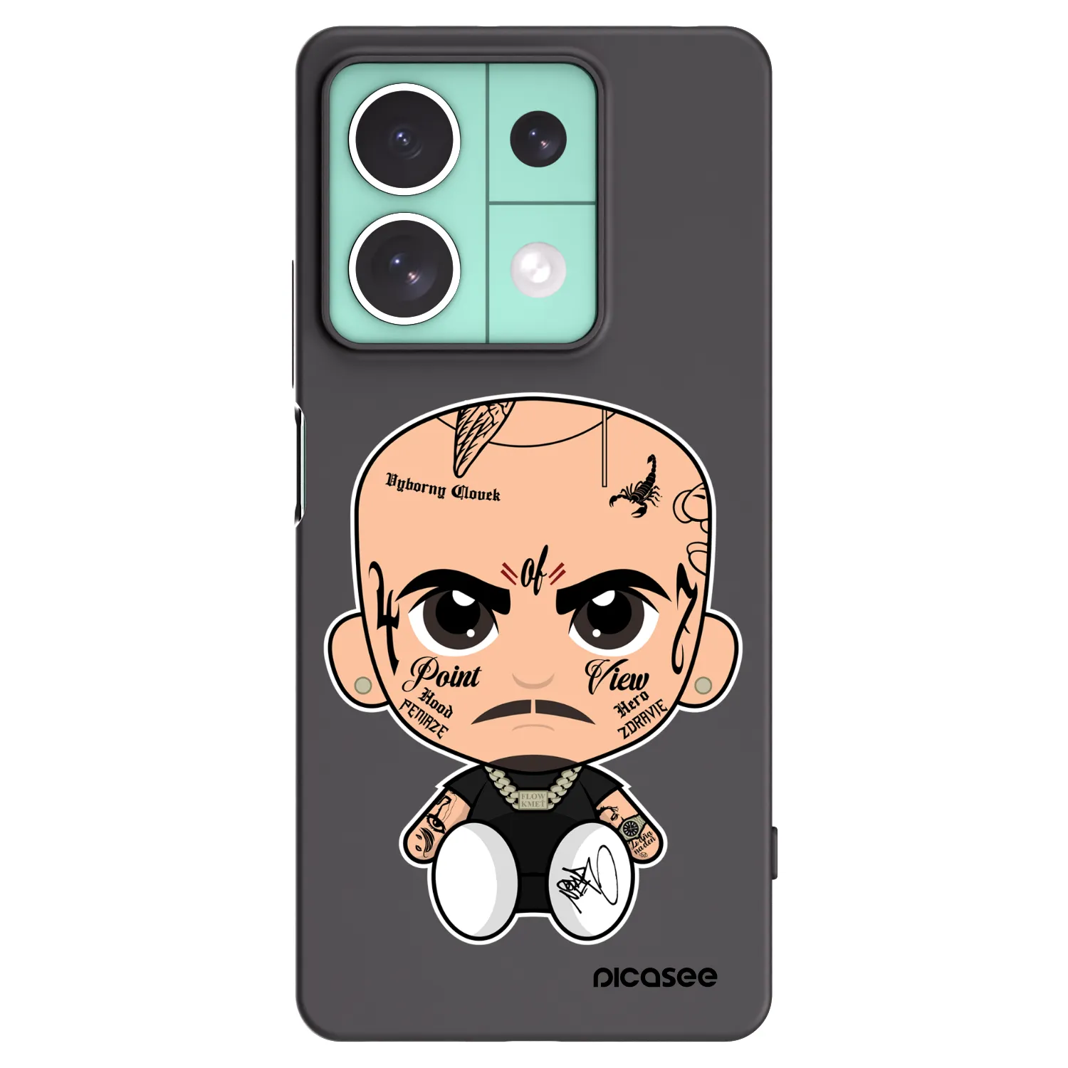 Picasee silikónový čierny obal pre Xiaomi Redmi Note 13 5G - Separ