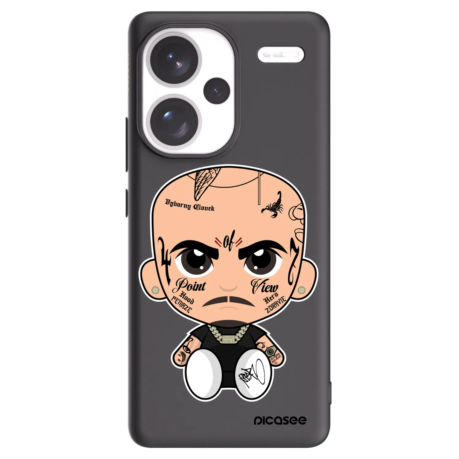 Picasee silikónový čierny obal pre Xiaomi Redmi Note 13 Pro+ 5G - Separ