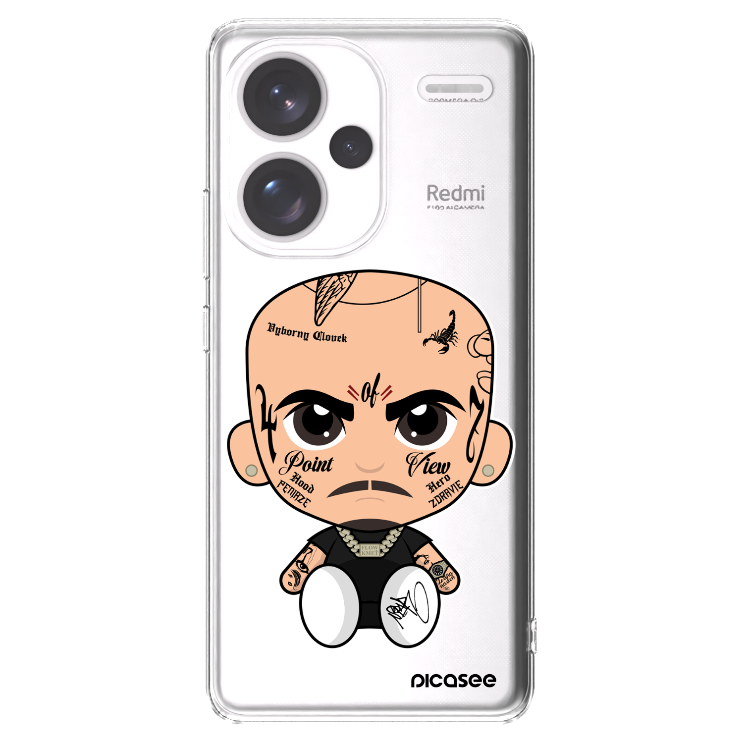 Picasee silikónový prehľadný obal pre Xiaomi Redmi Note 13 Pro+ 5G - Separ