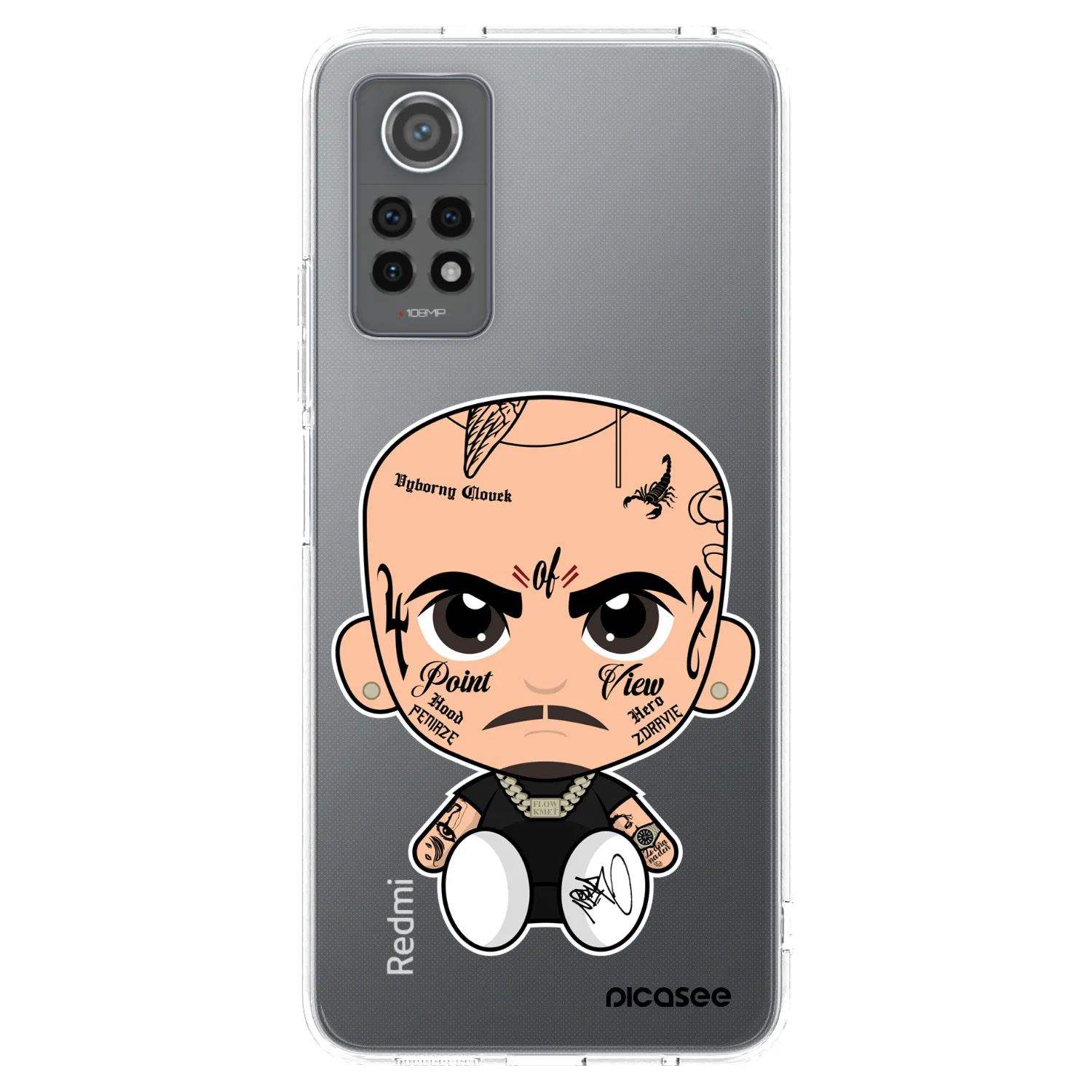 Picasee silikónový prehľadný obal pre Xiaomi Redmi Note 12 Pro 4G - Separ