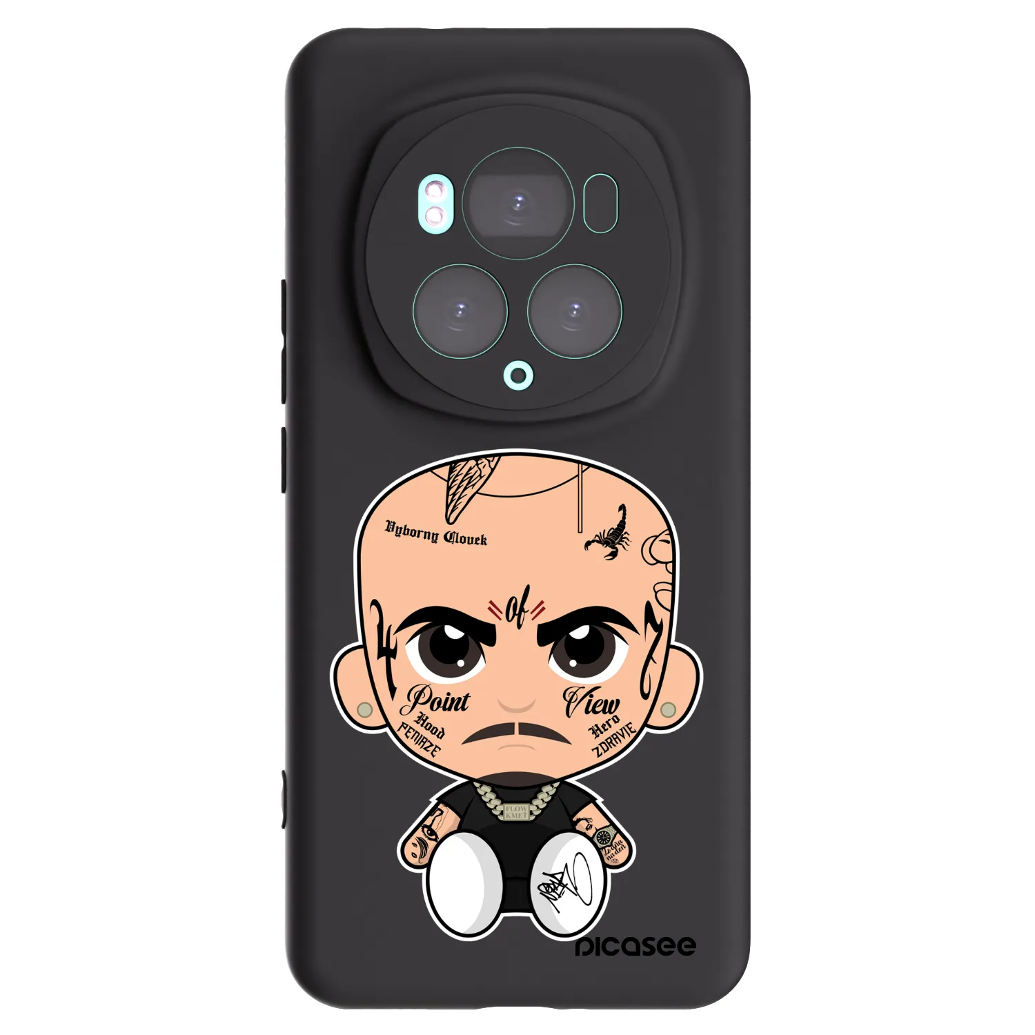 Picasee silikónový čierny obal pre Honor Magic6 Pro - Separ