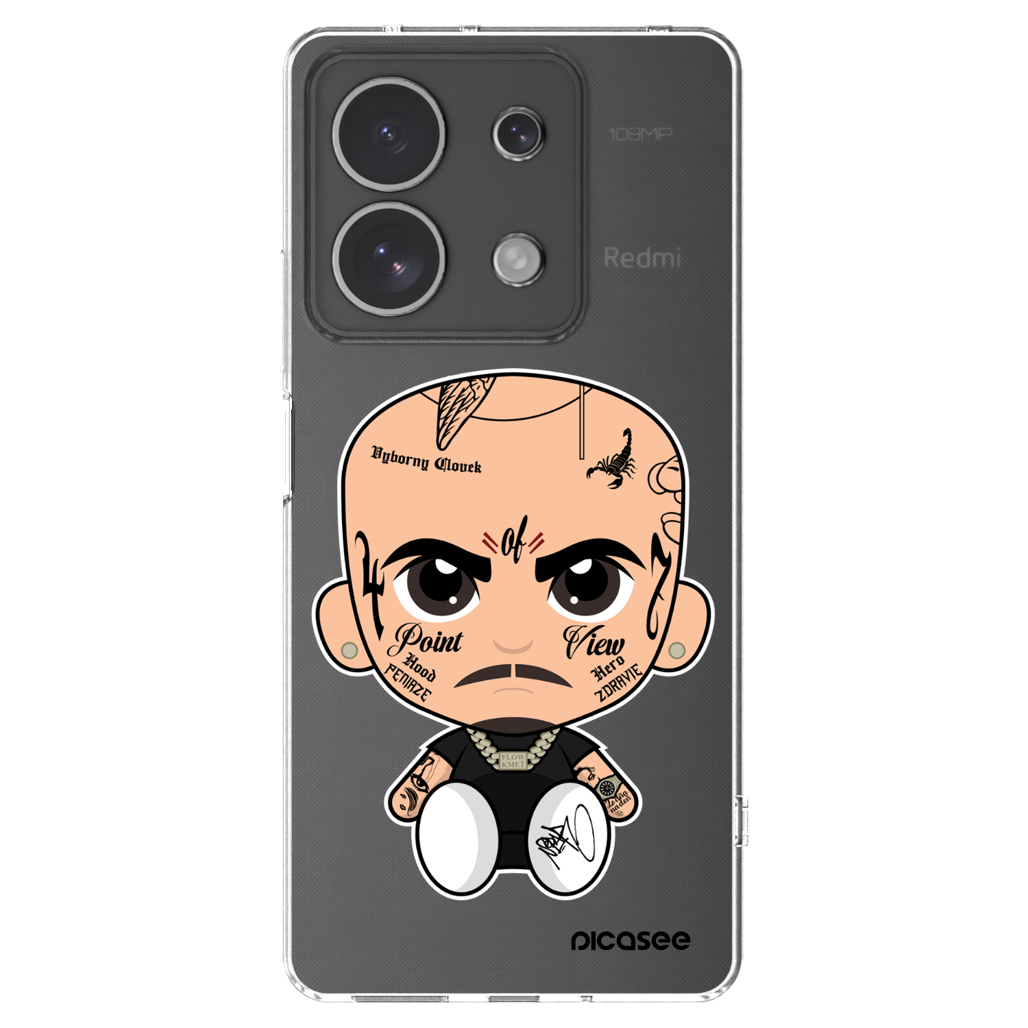 Picasee silikónový prehľadný obal pre Xiaomi Redmi Note 13 4G - Separ