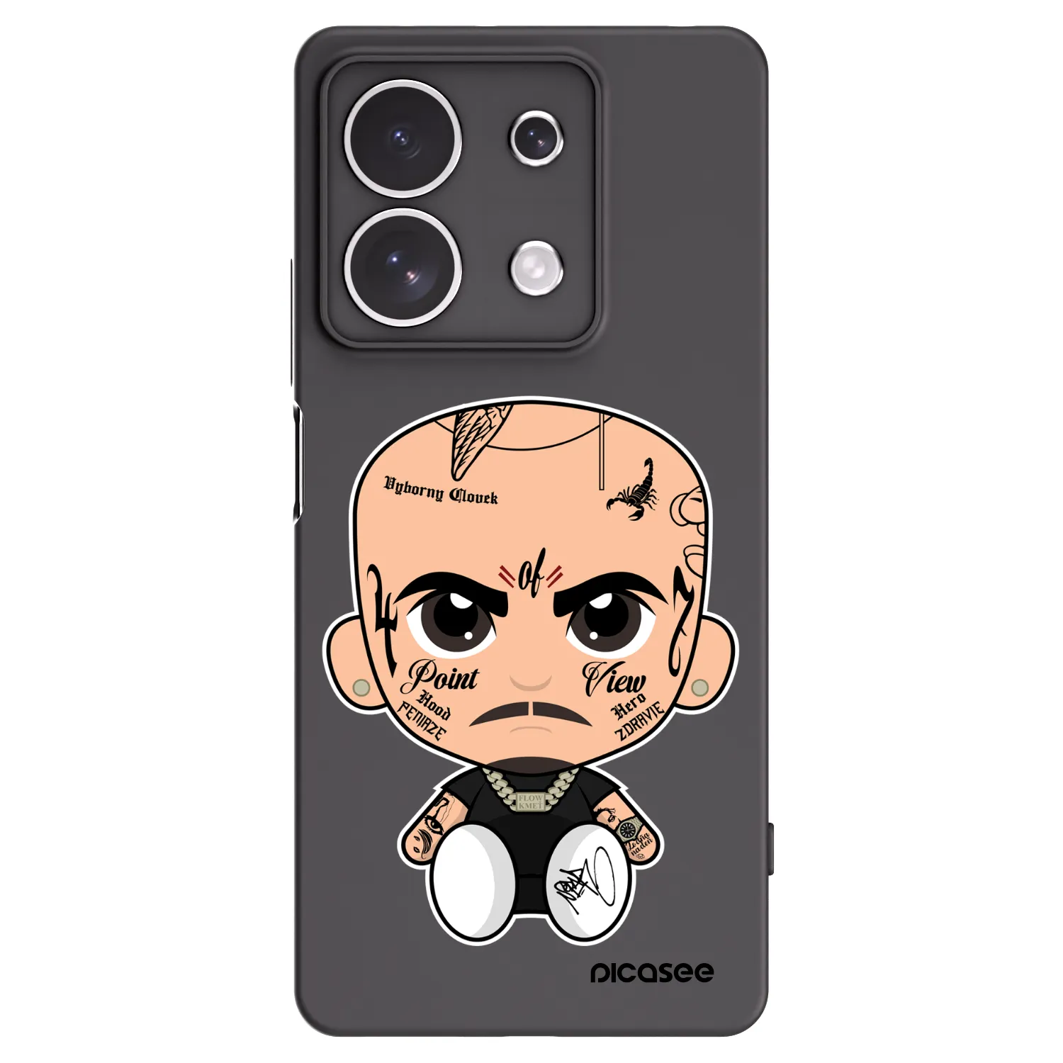 Picasee silikónový čierny obal pre Xiaomi Redmi Note 13 4G - Separ