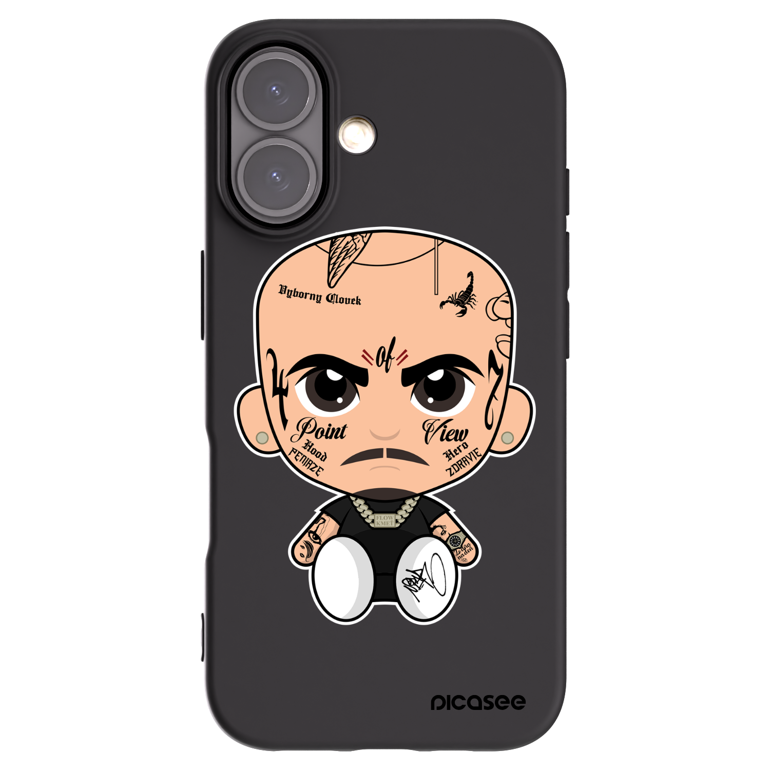 Picasee silikónový čierny obal pre Apple iPhone 16 - Separ