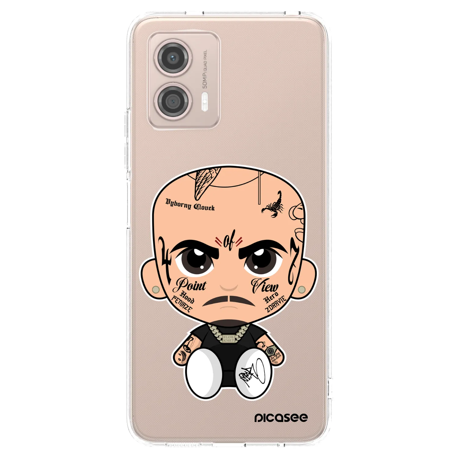 Picasee silikónový prehľadný obal pre Motorola Moto G53 5G - Separ