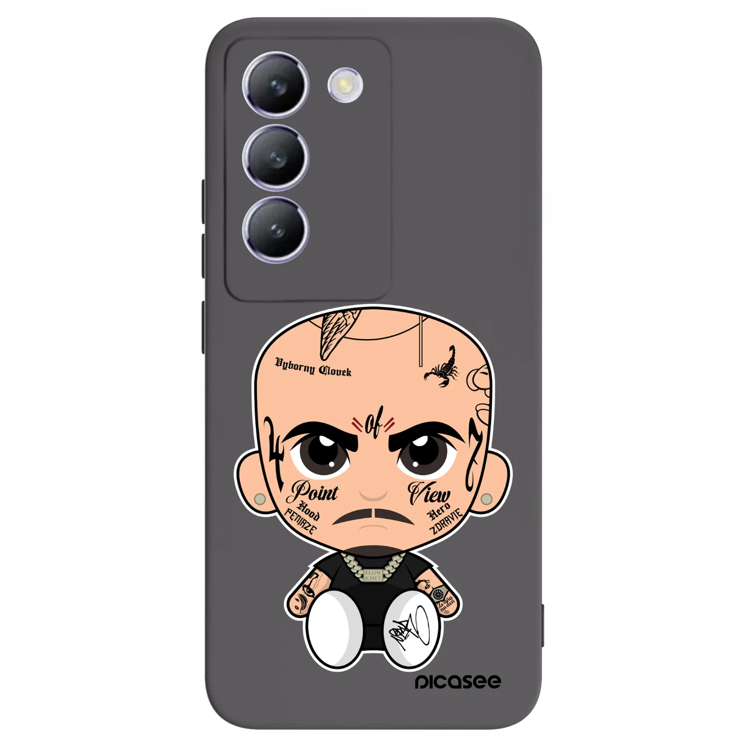 Picasee silikónový čierny obal pre Vivo V40 SE 5G - Separ