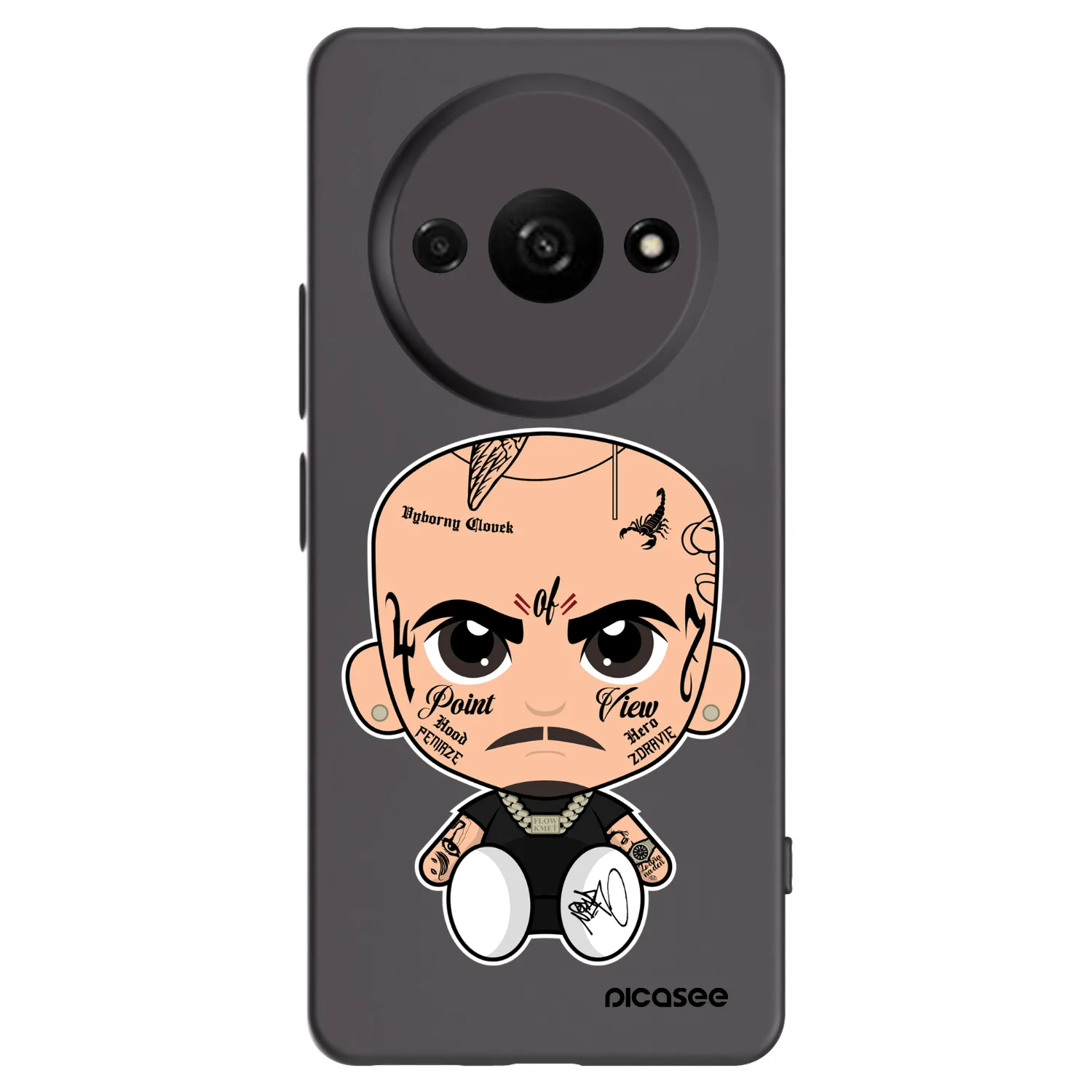 Picasee silikónový čierny obal pre Xiaomi Redmi A3 - Separ