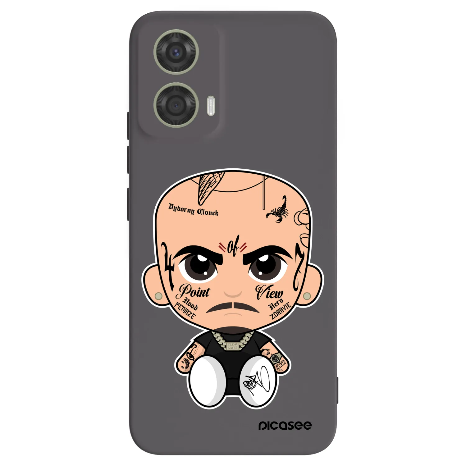 Picasee silikónový čierny obal pre Motorola Moto G24 - Separ