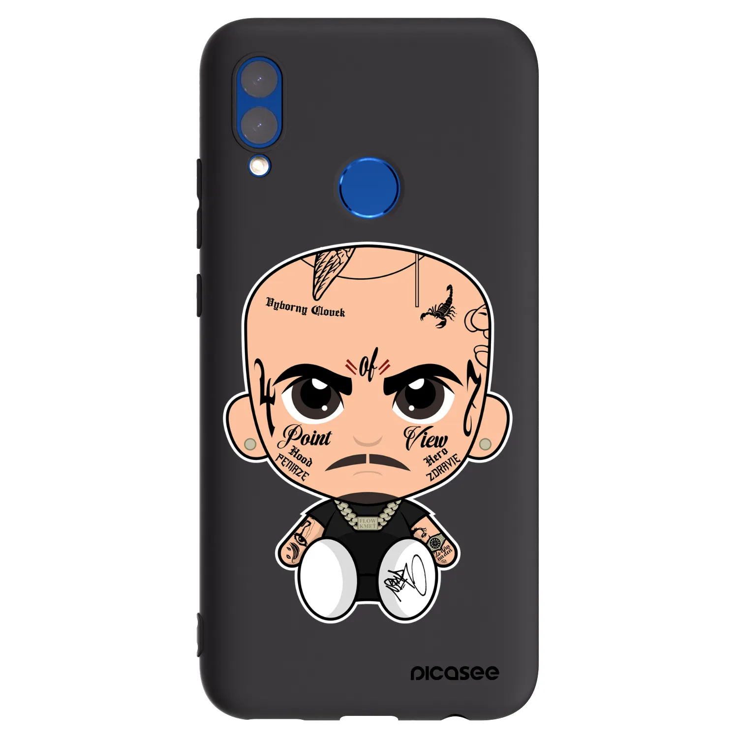 Picasee silikónový čierny obal pre Honor 10 Lite - Separ