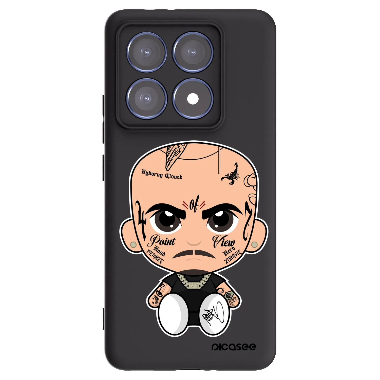 Picasee silikónový čierny obal pre Xiaomi 14T Pro - Separ