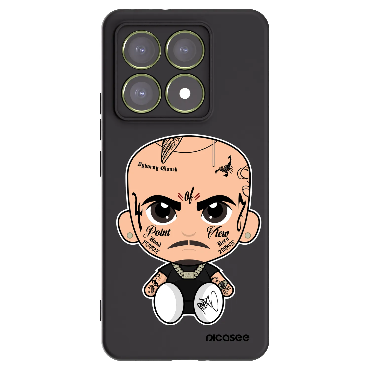 Picasee silikónový čierny obal pre Xiaomi 14T - Separ