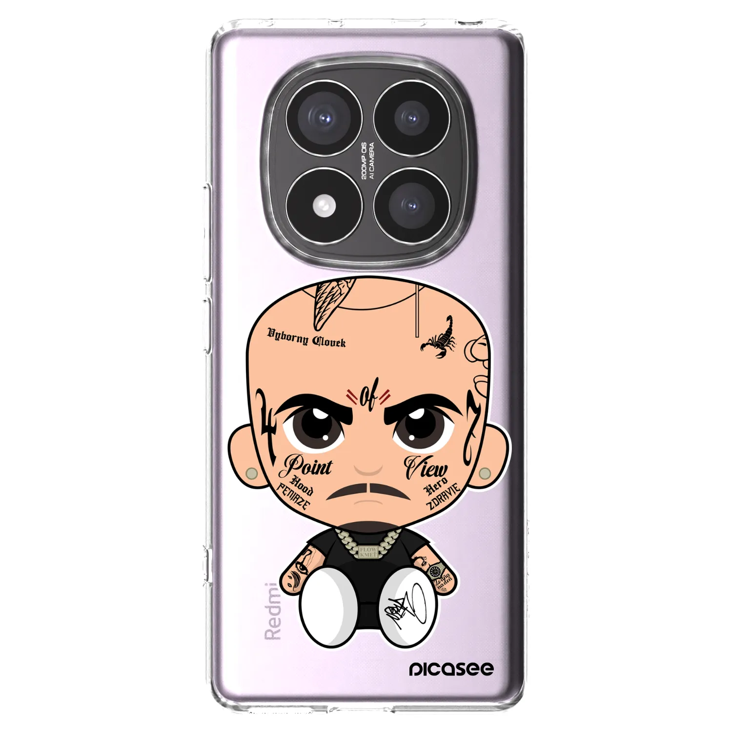 Picasee silikónový prehľadný obal pre Xiaomi Redmi Note 14 Pro+ 5G - Separ