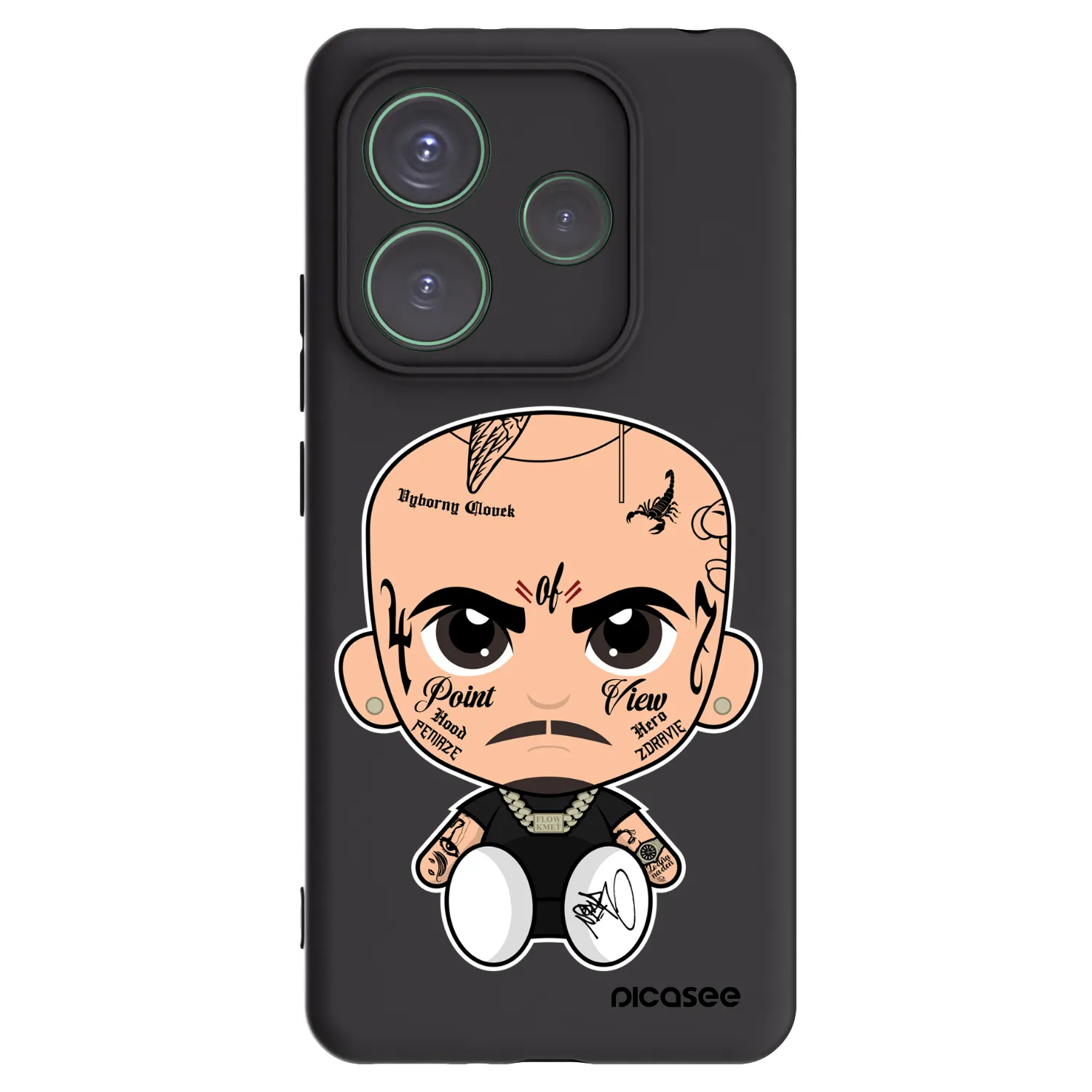 Silikónový čierny obal pre Xiaomi Redmi Note 14 5G - Separ