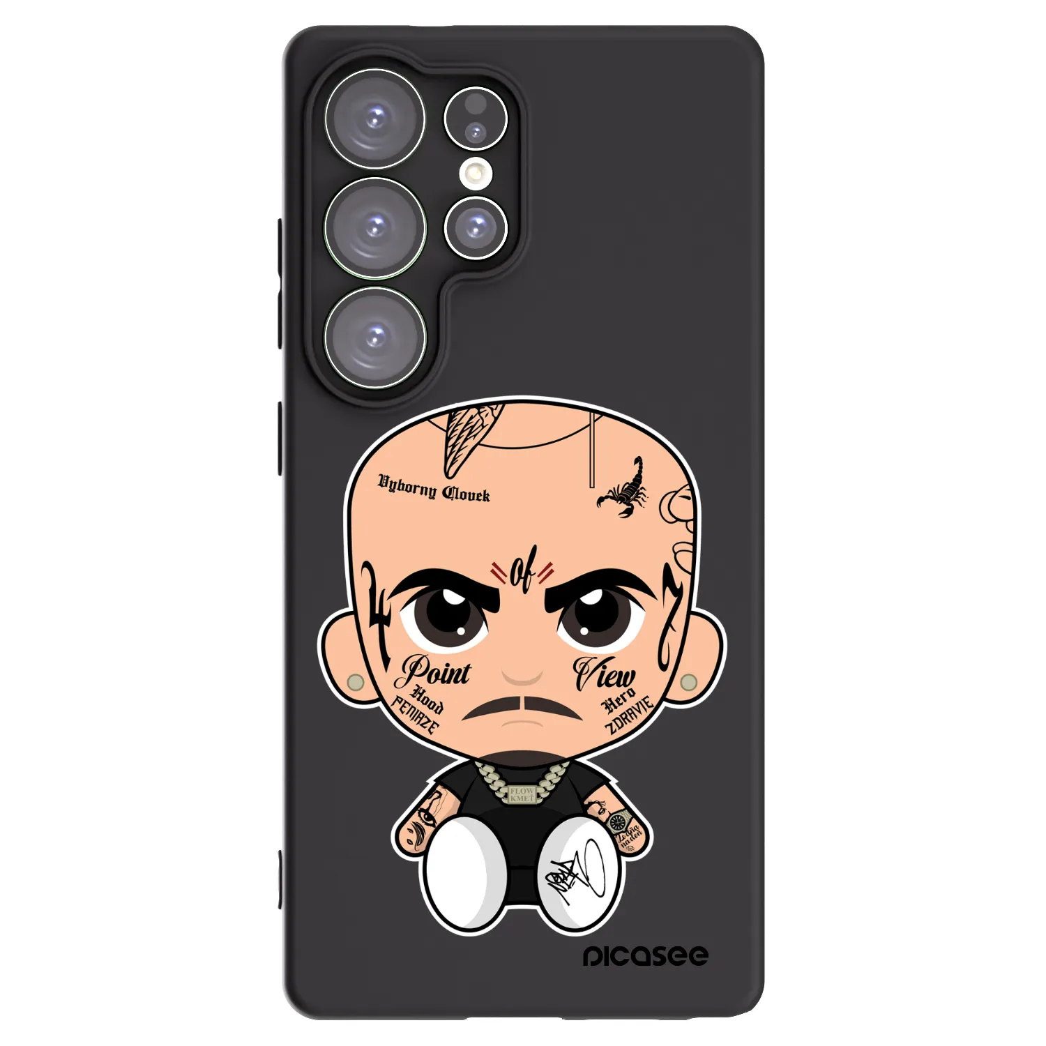 Picasee silikónový čierny obal pre Samsung Galaxy S25 Ultra 5G - Separ