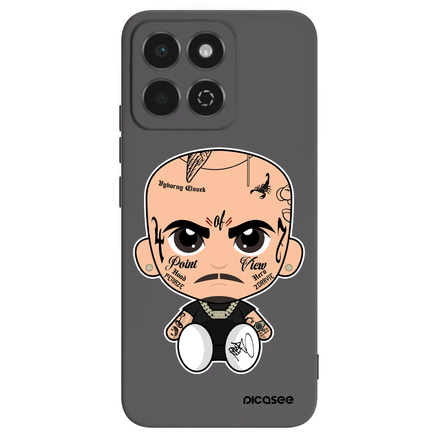 Picasee silikónový čierny obal pre Honor 200 Smart 5G - Separ